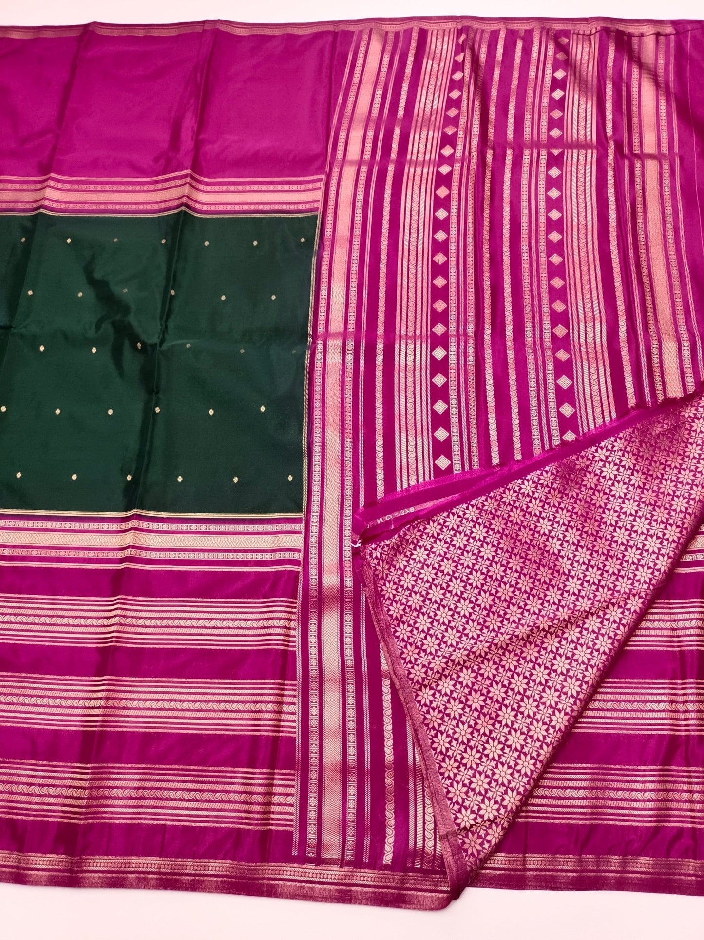 2D SEMI CREPE SILK SAREE - B S CHANNABASAPPA & SONS