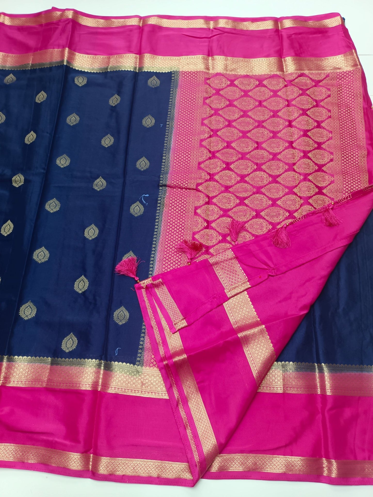 SEMI CREPE SILK SAREE - B S CHANNABASAPPA & SONS