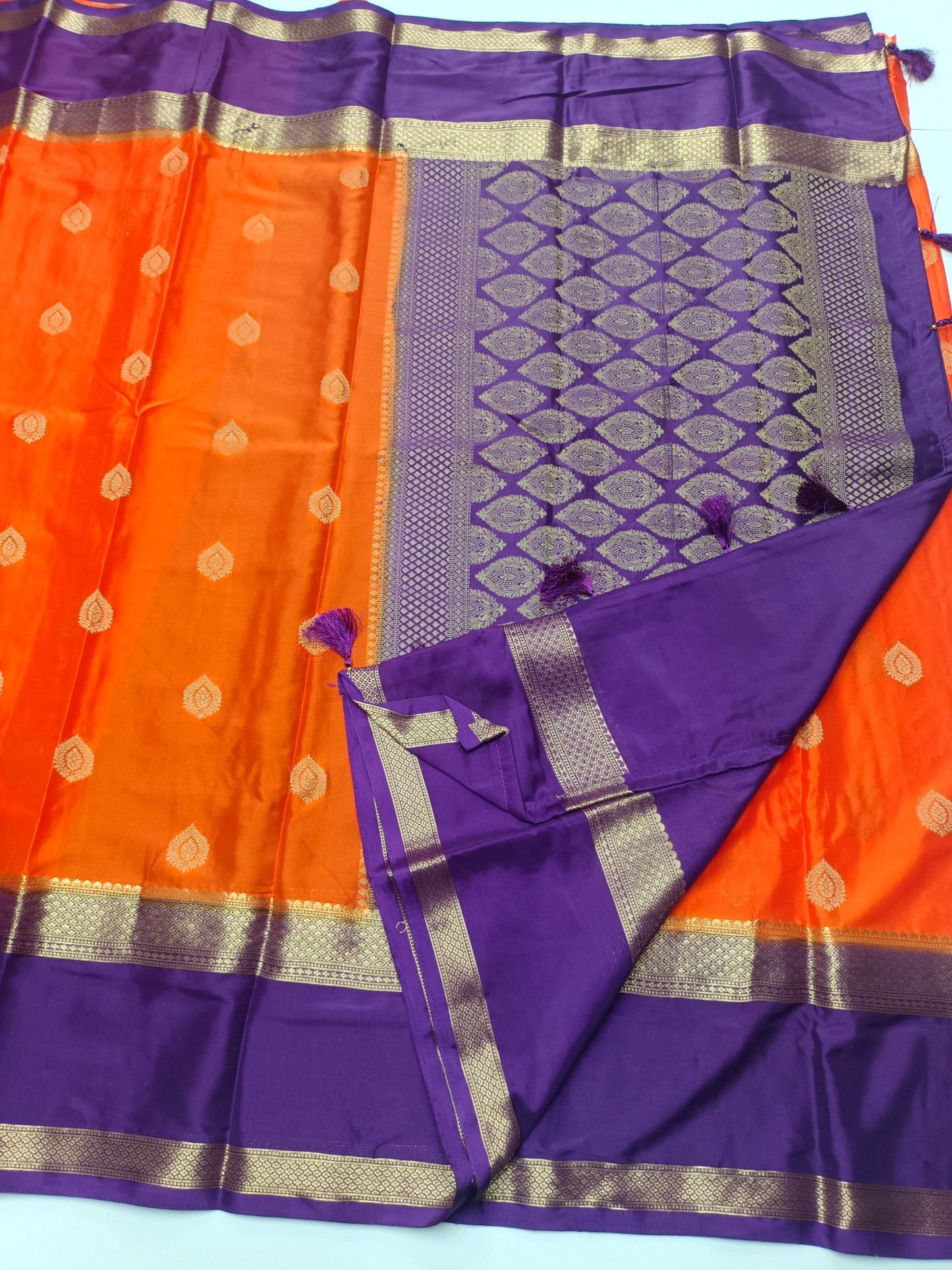 SEMI CREPE SILK SAREE - B S CHANNABASAPPA & SONS
