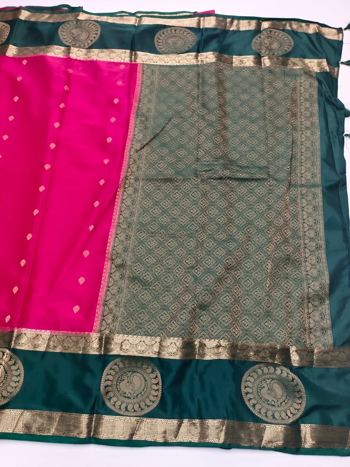 SEMI CREPE SILK SAREE - B S CHANNABASAPPA & SONS