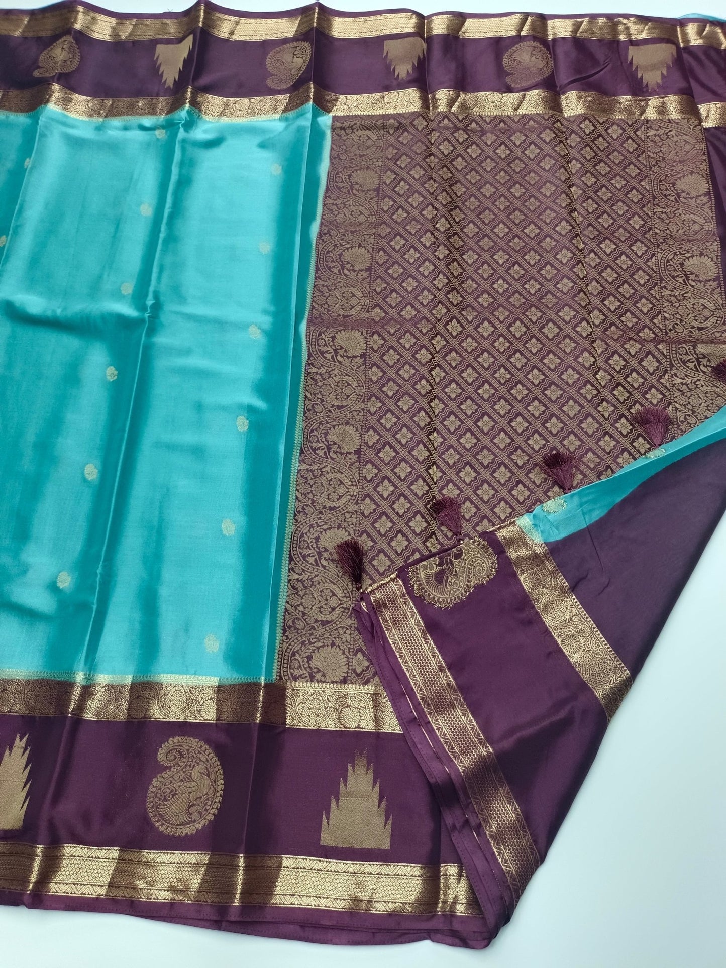 SEMI CREPE SILK SAREE - B S CHANNABASAPPA & SONS