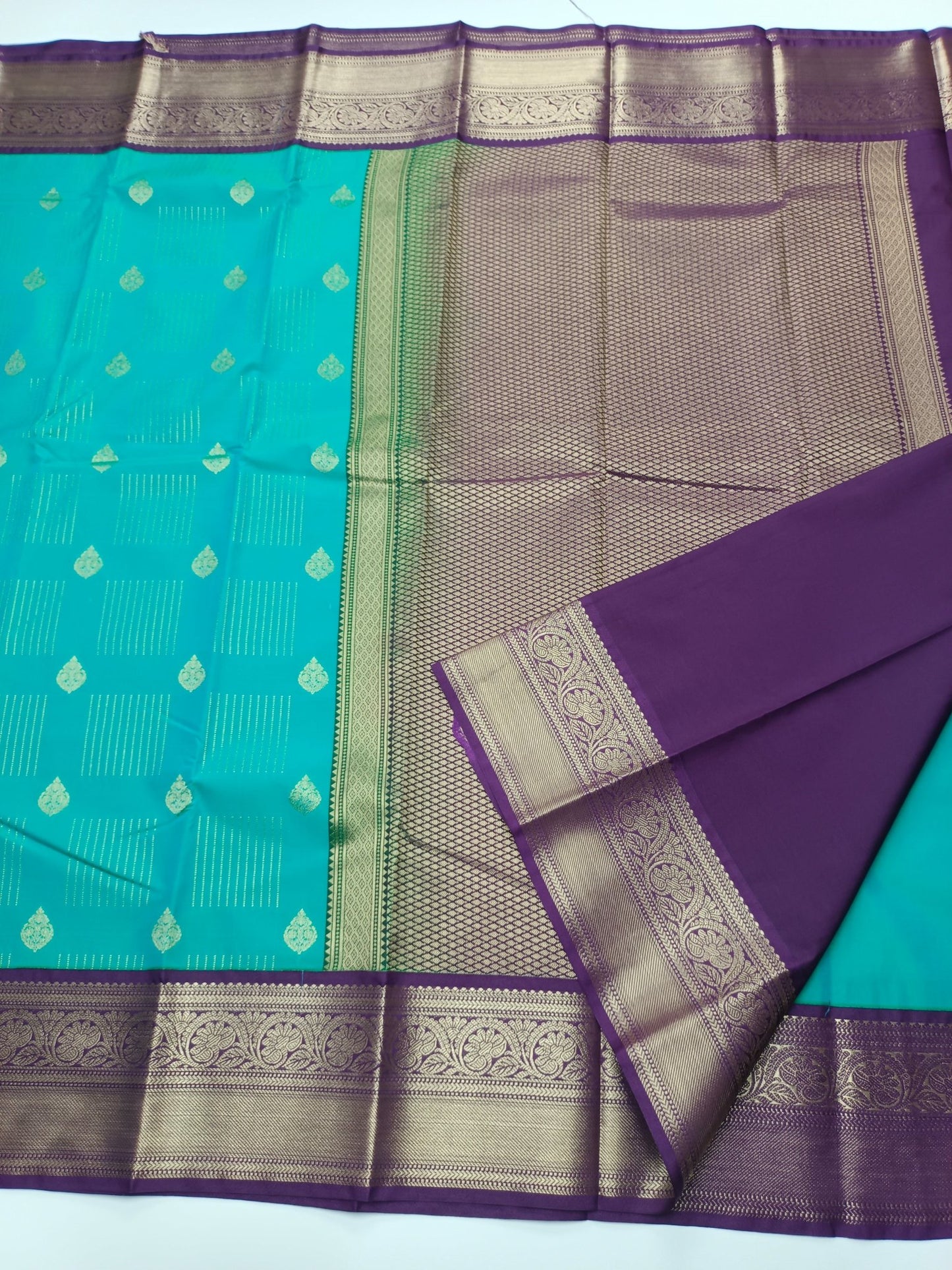 KANCHIPURAM SEMI SILK SAREE - B S CHANNABASAPPA & SONS