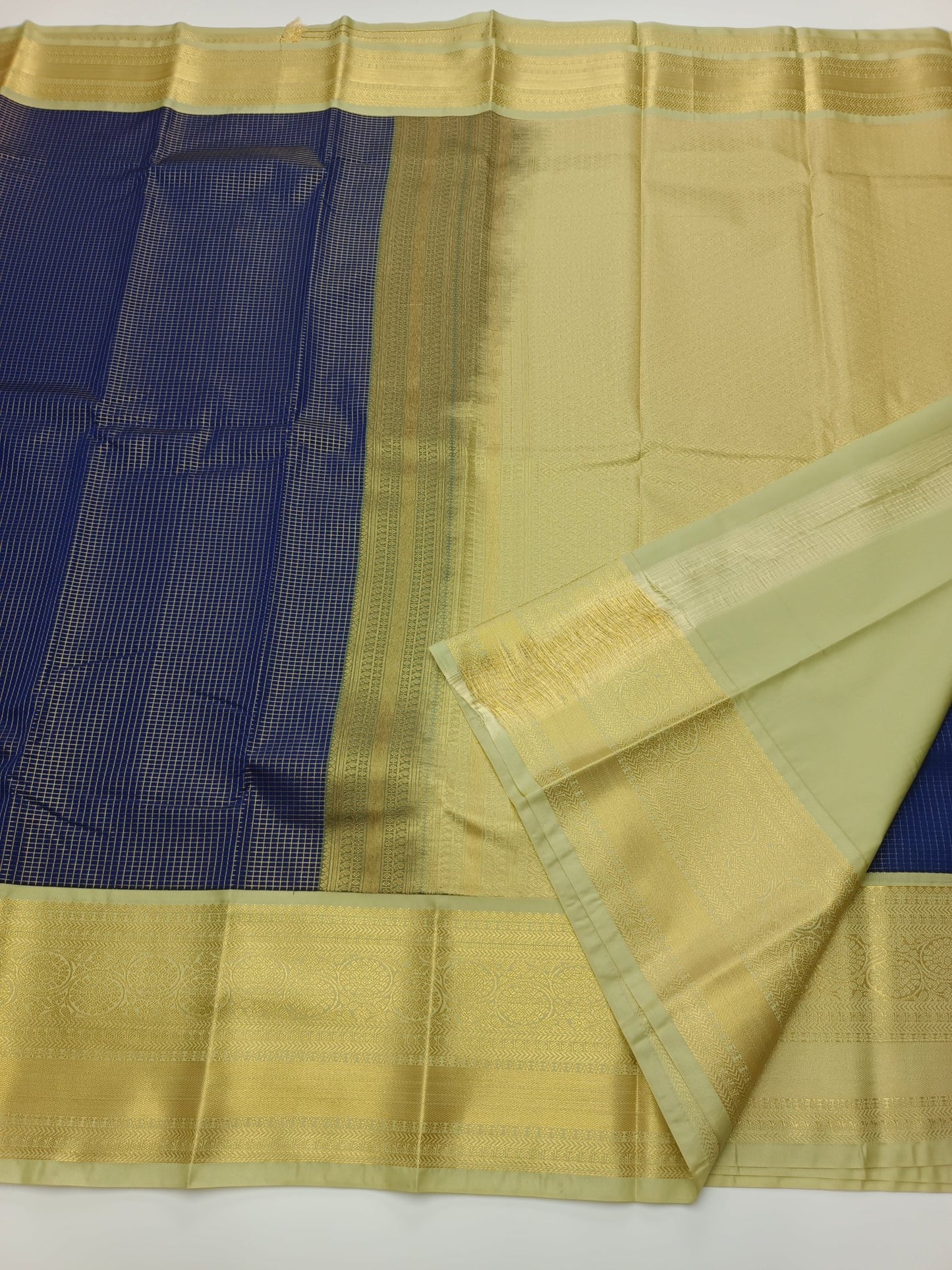 KANCHIPURAM SEMI SILK SAREE - B S CHANNABASAPPA & SONS