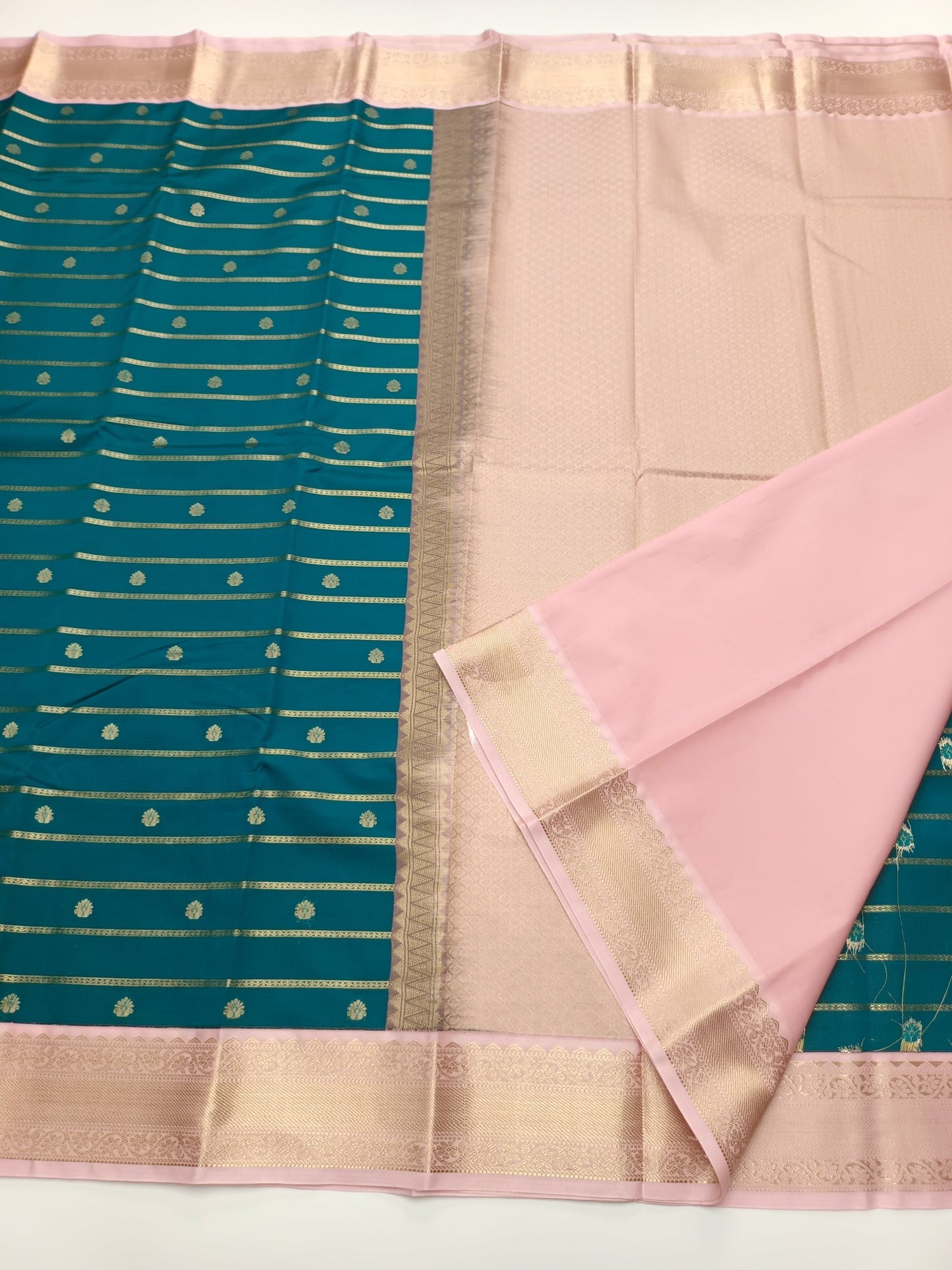 KANCHIPURAM SEMI SILK SAREE - B S CHANNABASAPPA & SONS