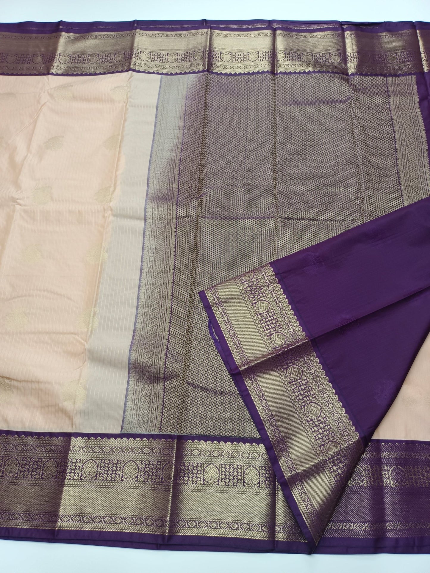 KANCHIPURAM SEMI SILK SAREE - B S CHANNABASAPPA & SONS