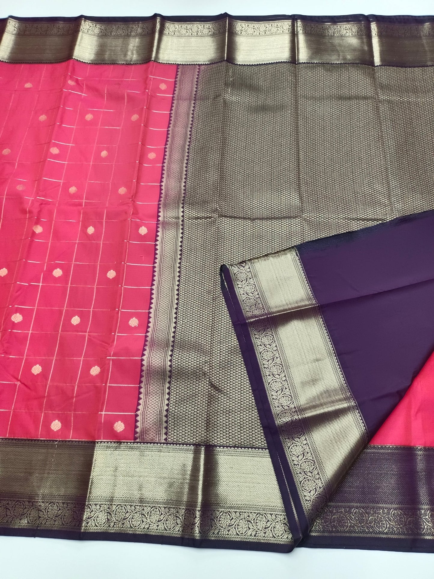 KANCHIPURAM SEMI SILK SAREE - B S CHANNABASAPPA & SONS