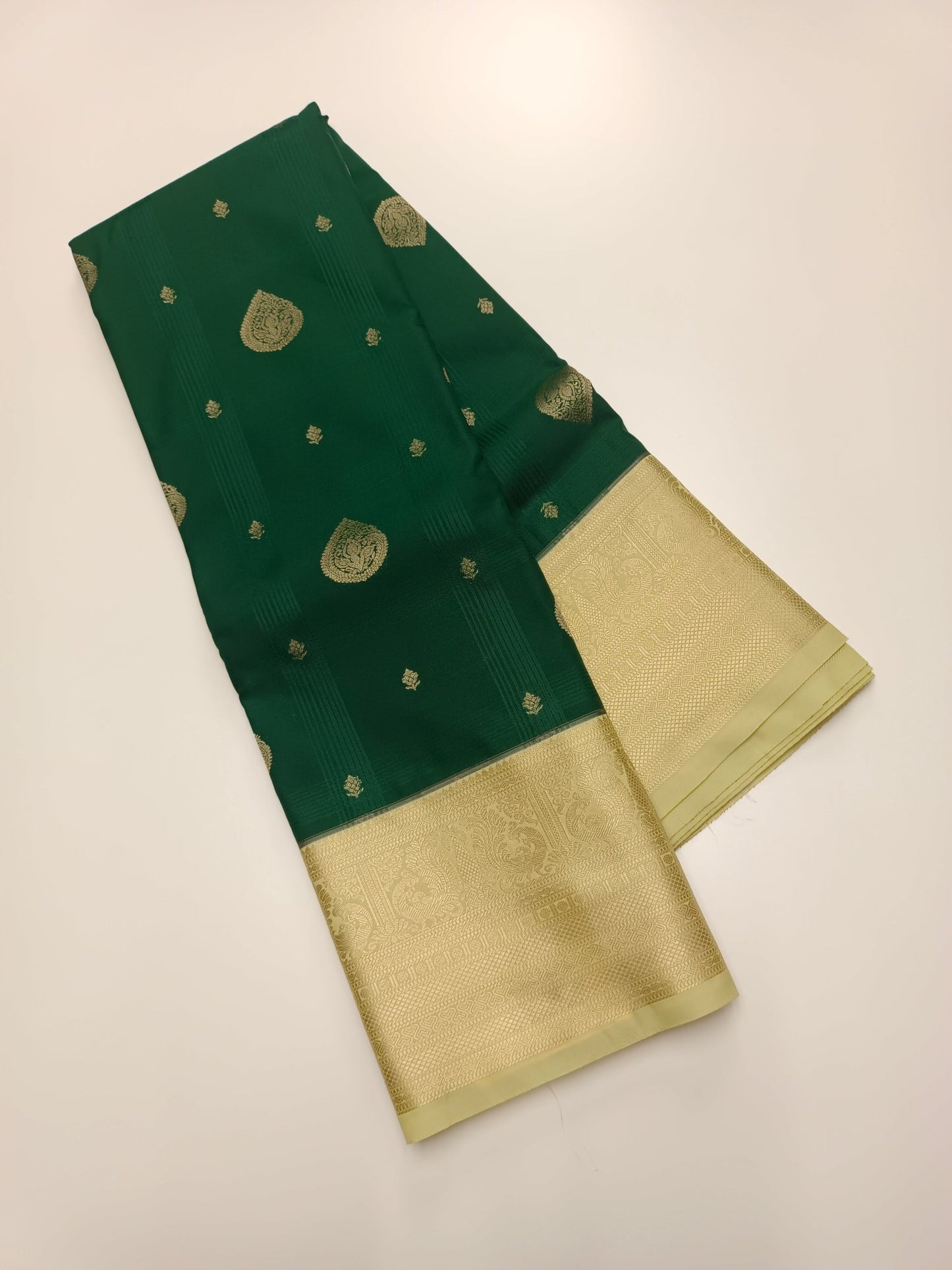 KANCHIPURAM SEMI SILK SAREE - B S CHANNABASAPPA & SONS