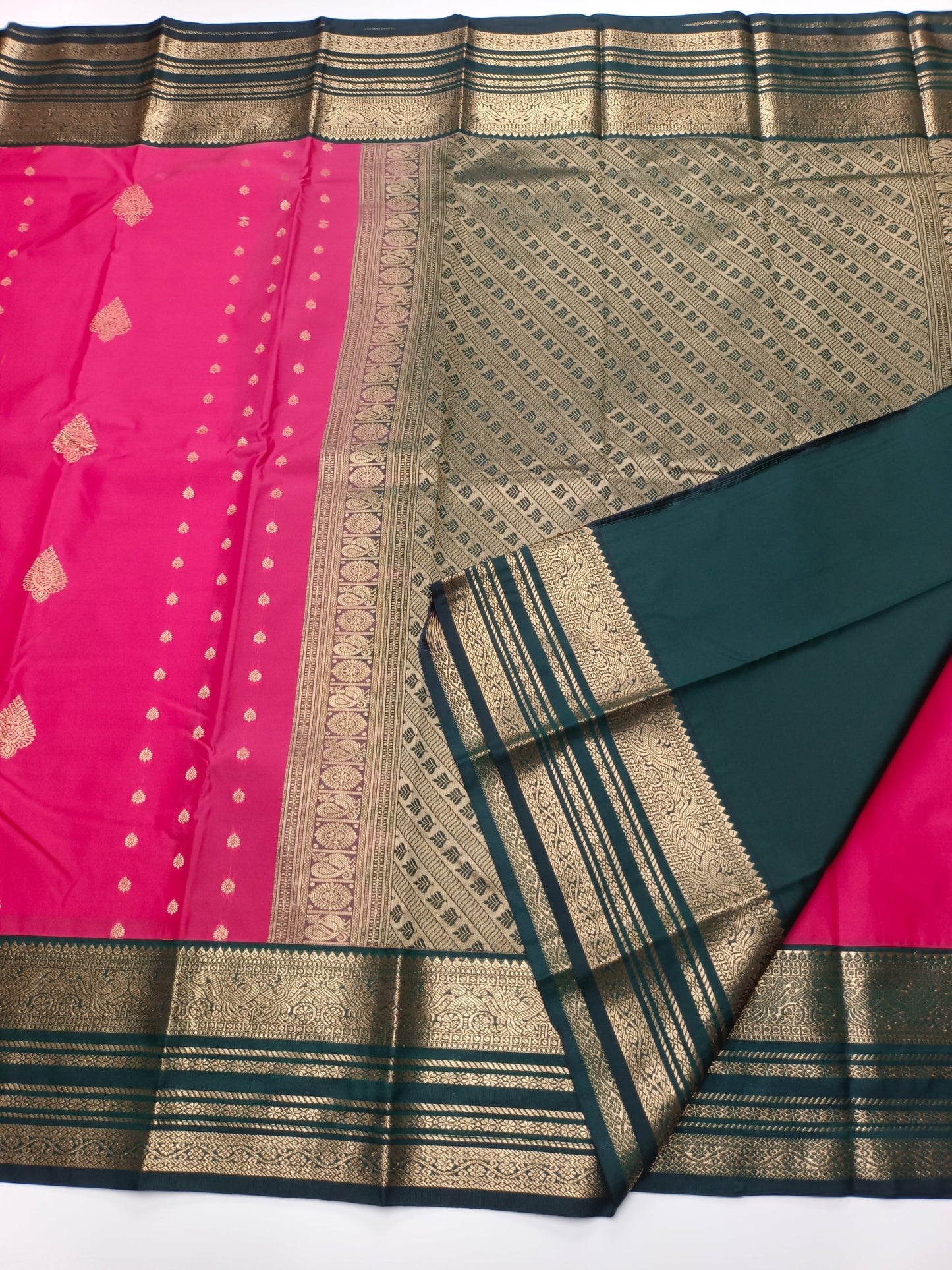 KANCHIPURAM SEMI SILK SAREE - B S CHANNABASAPPA & SONS