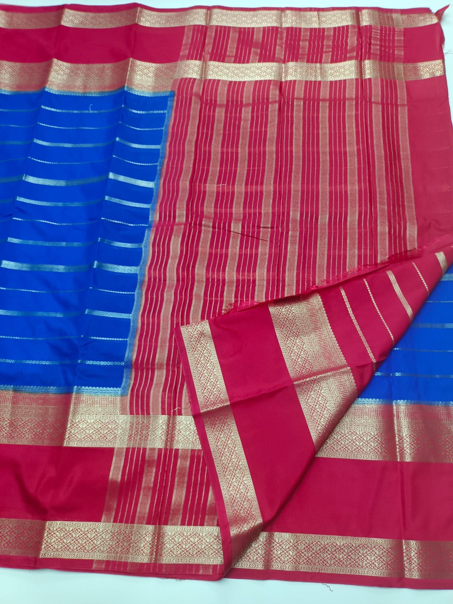 SEMI CREPE SILK SAREE - B S CHANNABASAPPA & SONS