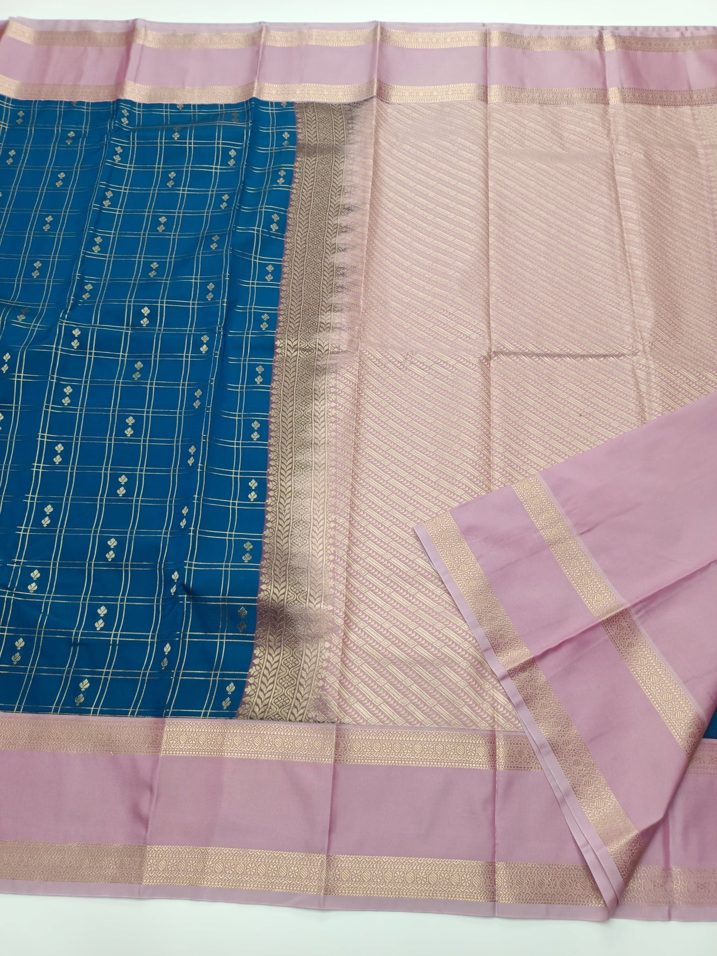 KANCHIPURAM SEMI SILK SAREE - B S CHANNABASAPPA & SONS