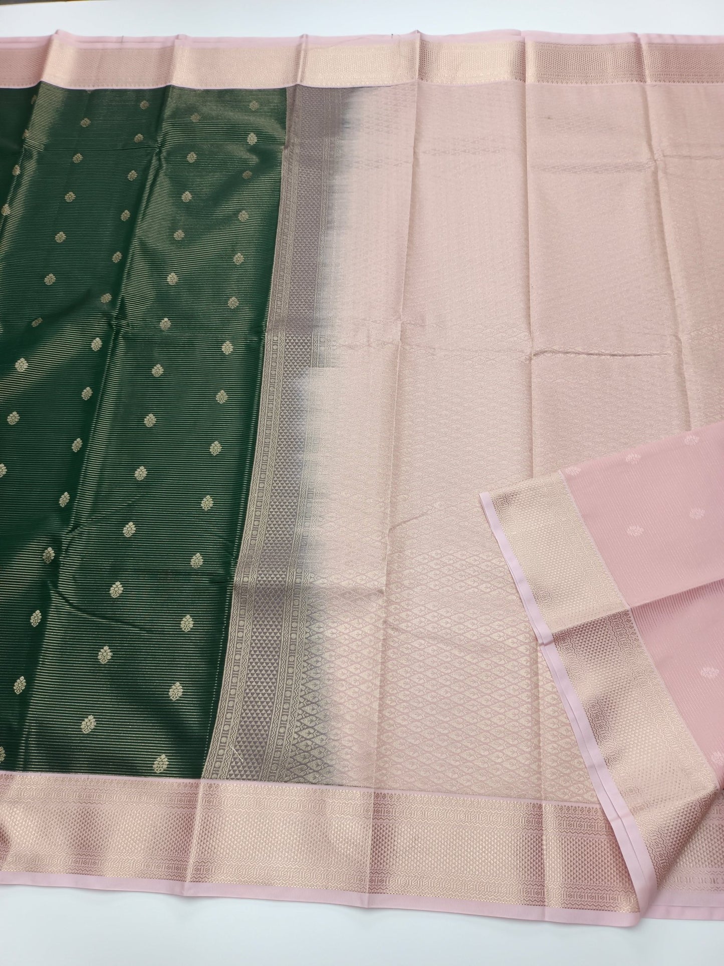 KANCHIPURAM SEMI SILK SAREE - B S CHANNABASAPPA & SONS