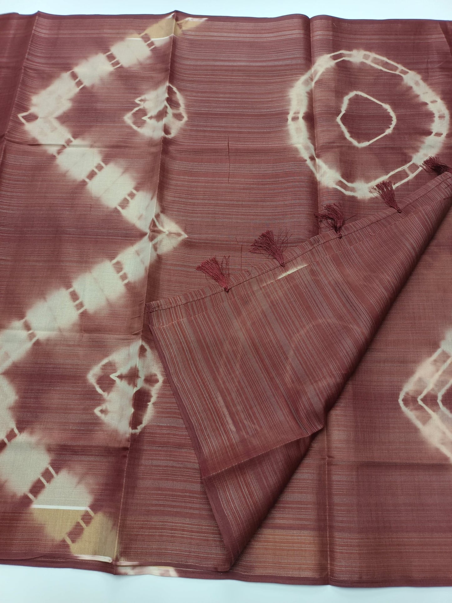 FANCY TISSUE COTTON SAREE - B S CHANNABASAPPA & SONS