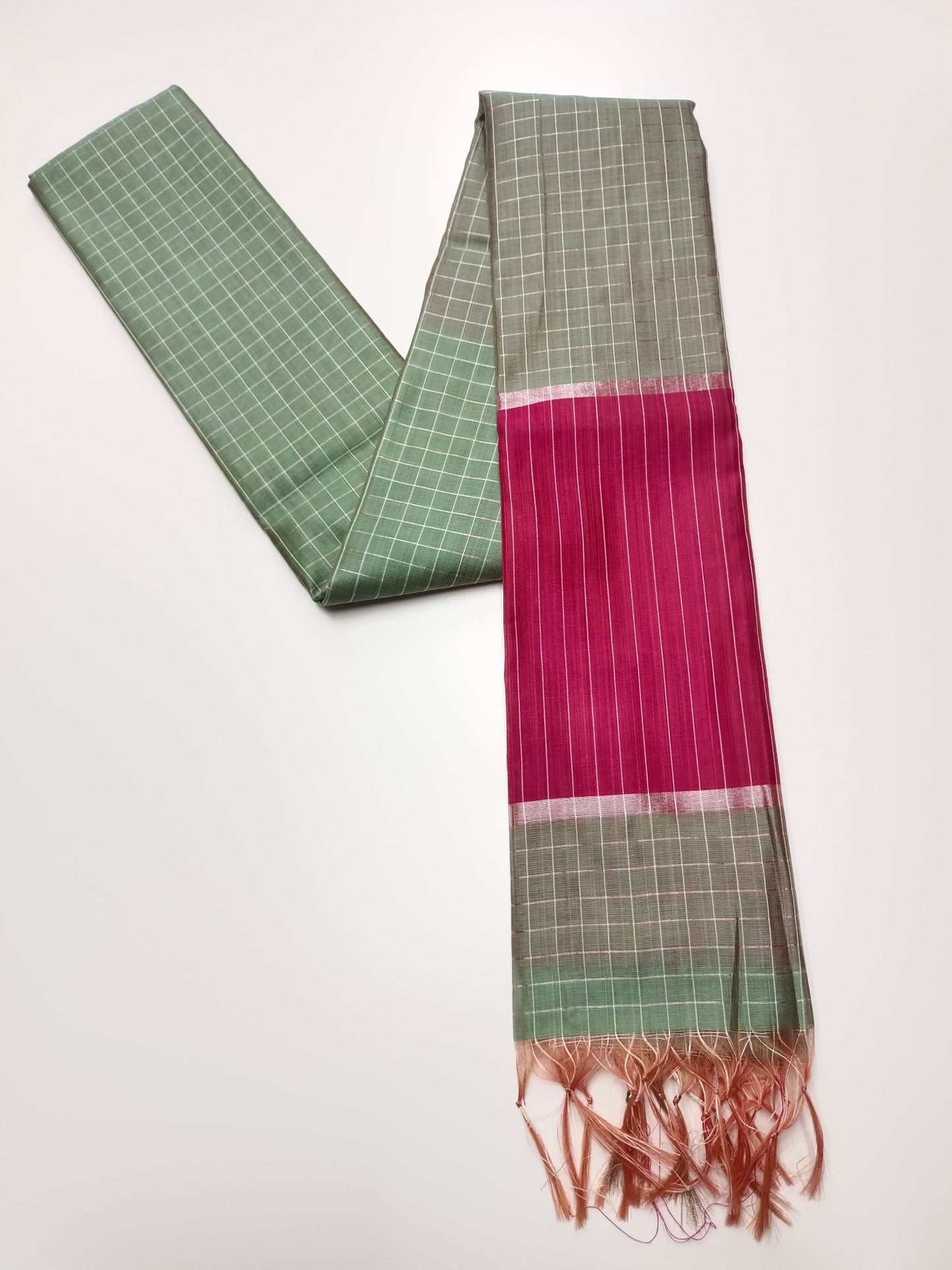 FANCY LENIN SAREE - B S CHANNABASAPPA & SONS