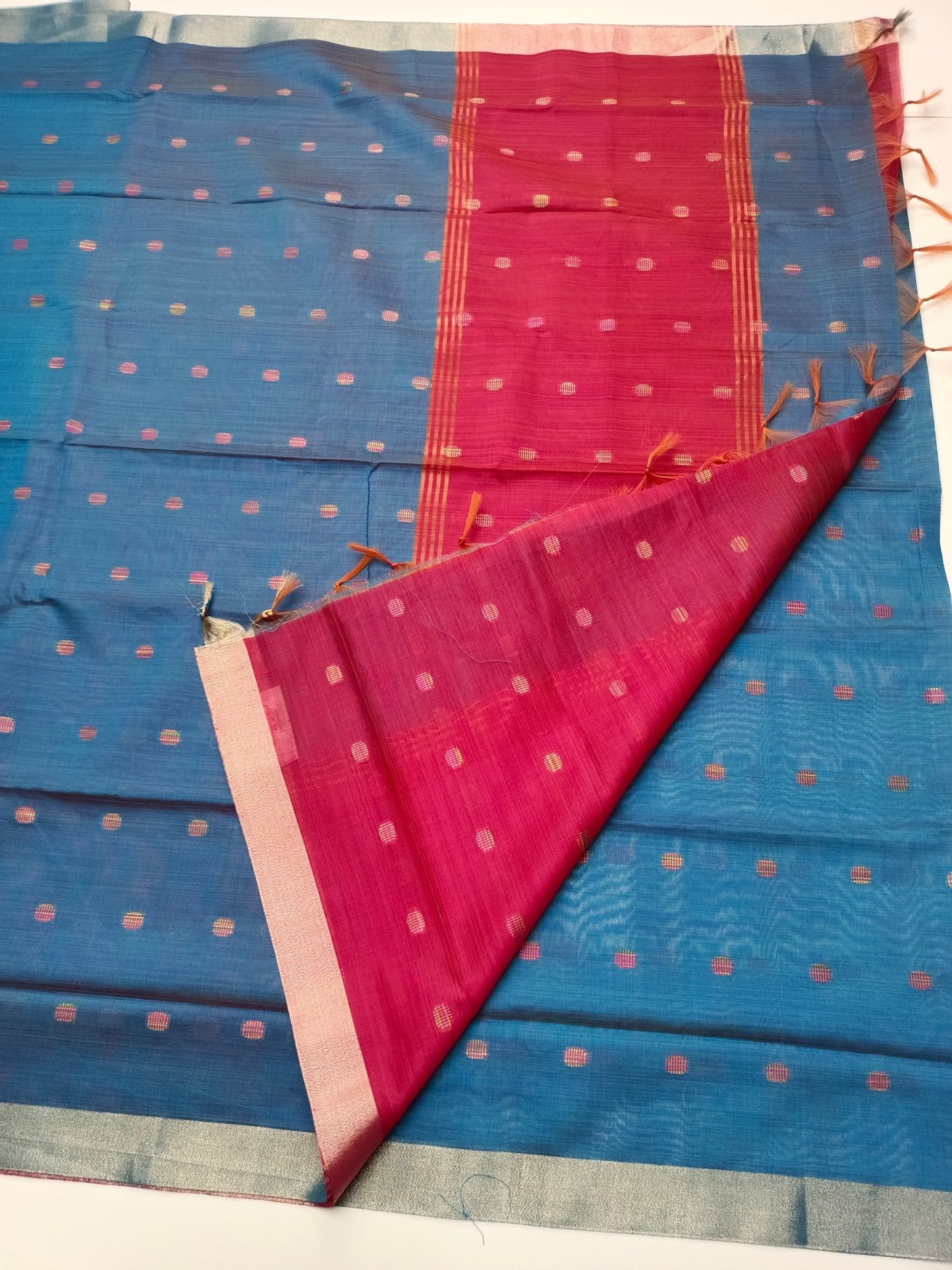 FANCY LENIN SAREE - B S CHANNABASAPPA & SONS
