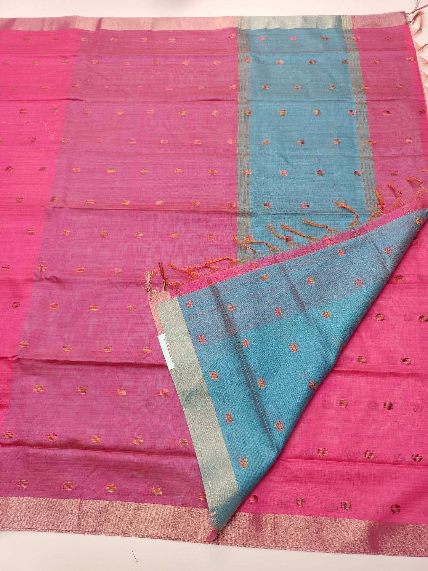 FANCY LENIN SAREE - B S CHANNABASAPPA & SONS