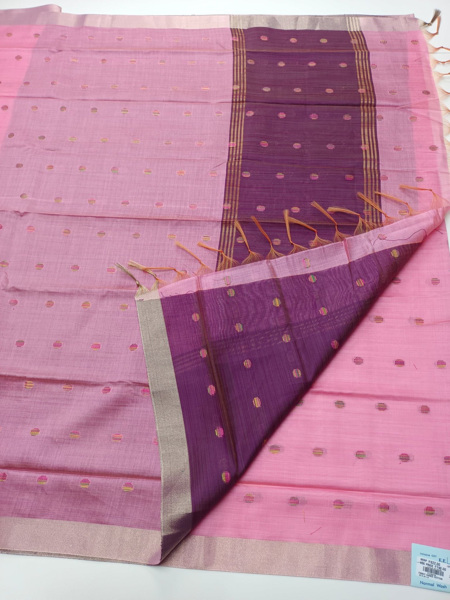 FANCY LENIN SAREE - B S CHANNABASAPPA & SONS