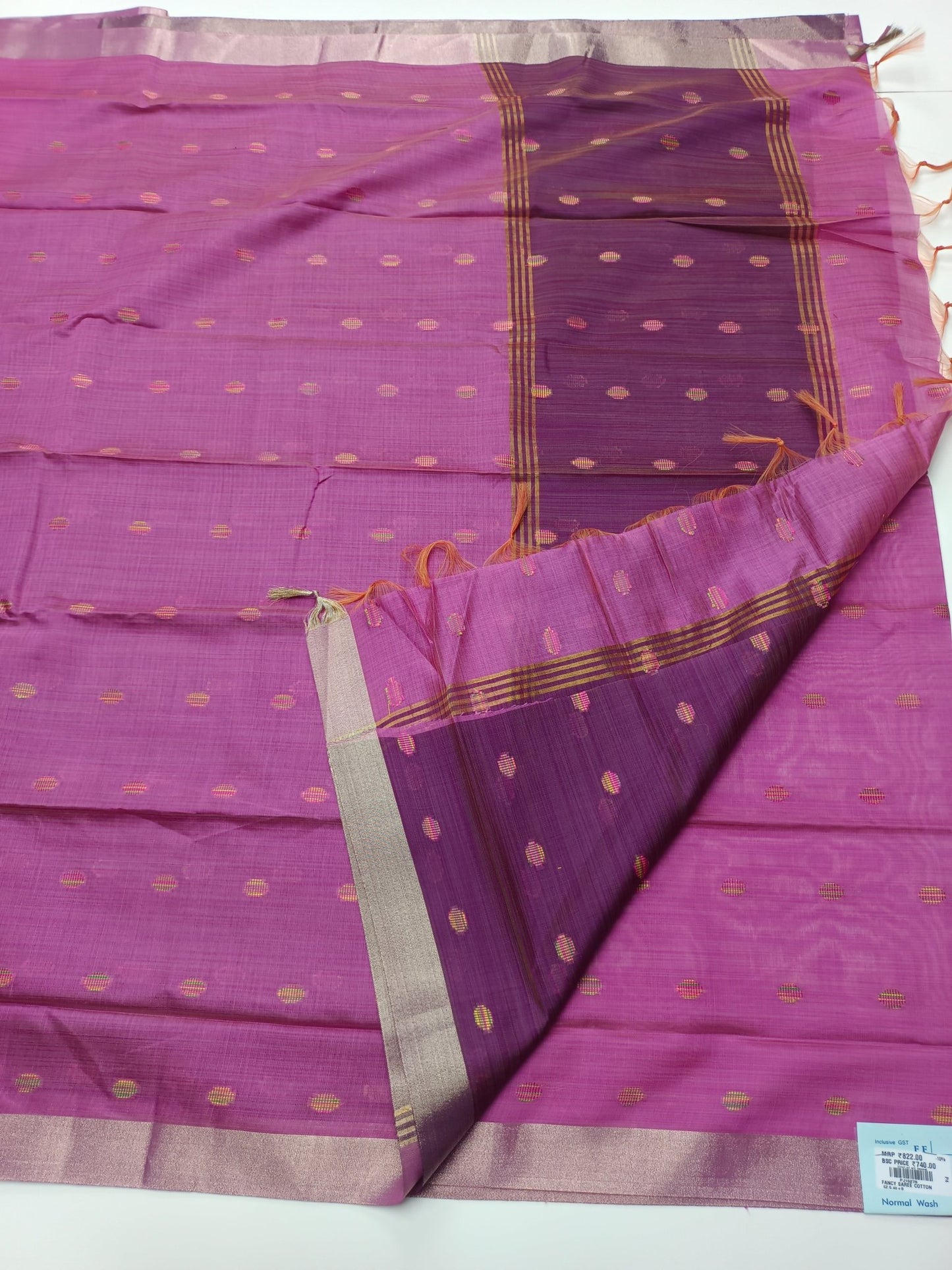 FANCY LENIN SAREE - B S CHANNABASAPPA & SONS