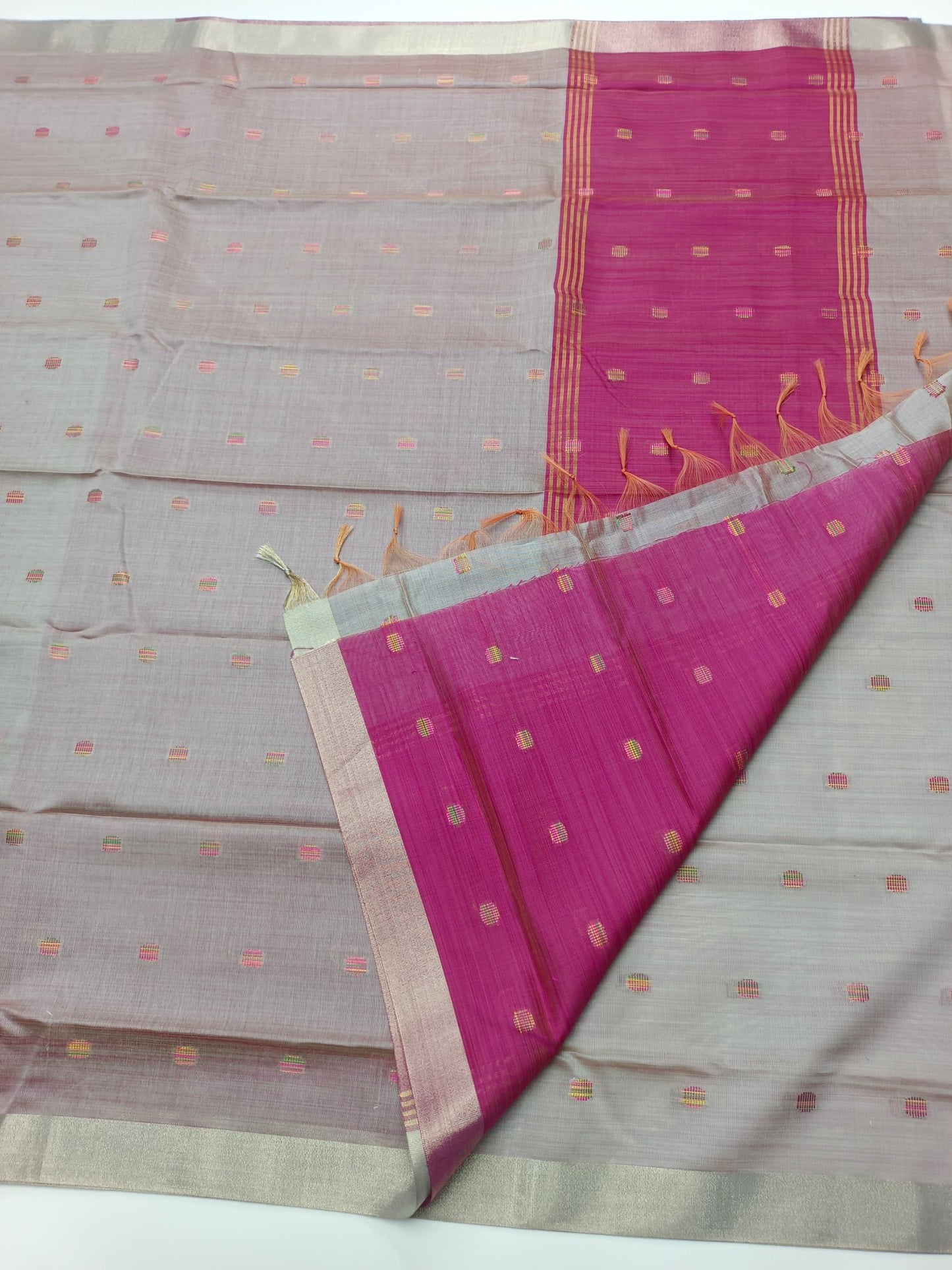 FANCY LENIN SAREE - B S CHANNABASAPPA & SONS