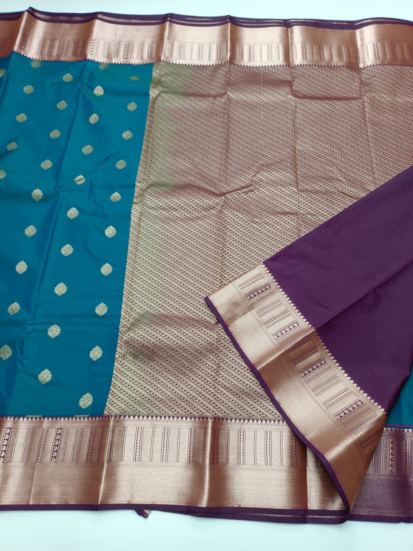 KANCHIPURAM SEMI SILK SAREE - B S CHANNABASAPPA & SONS