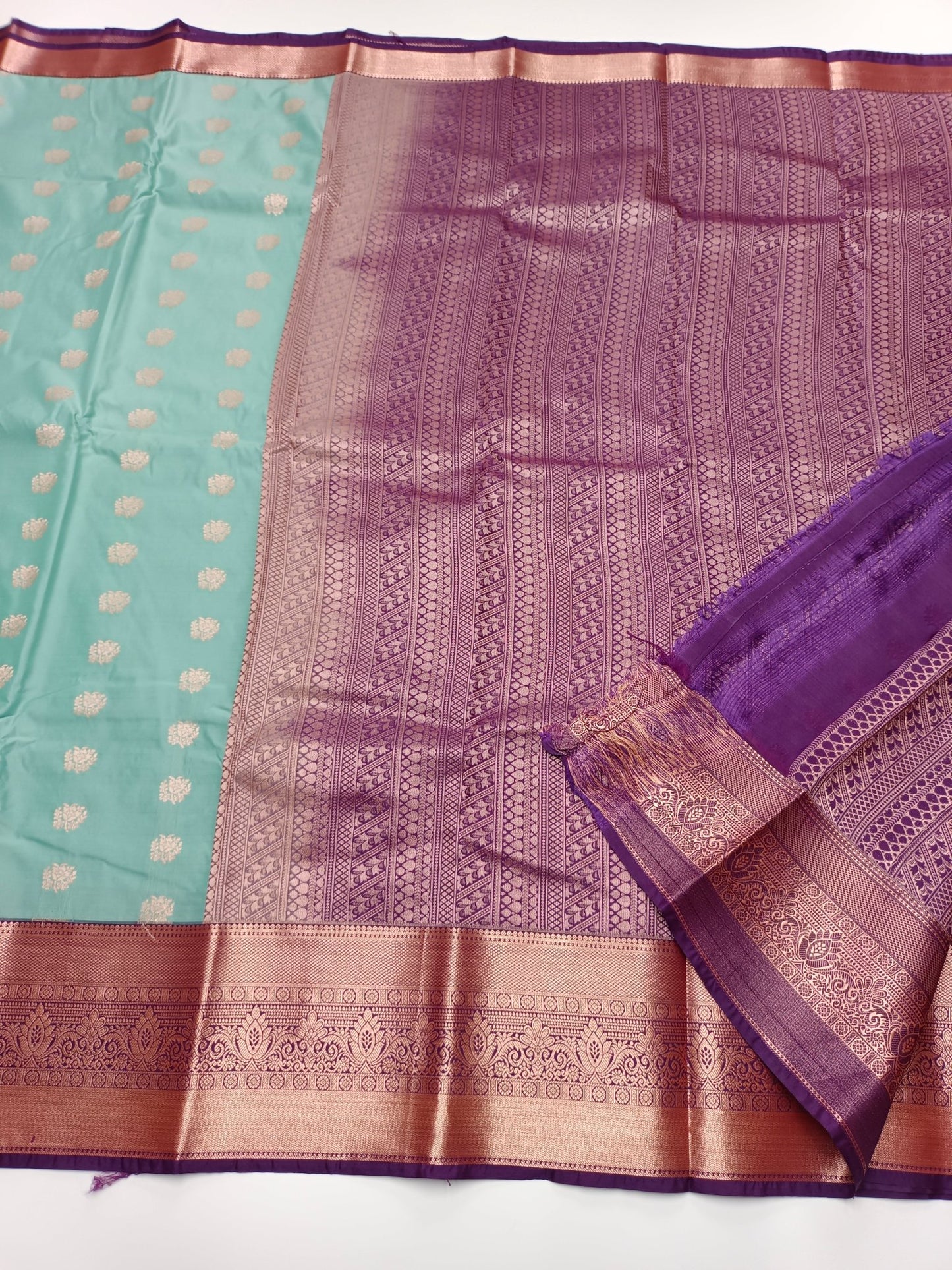 KANCHIPURAM SEMI SILK SAREE - B S CHANNABASAPPA & SONS
