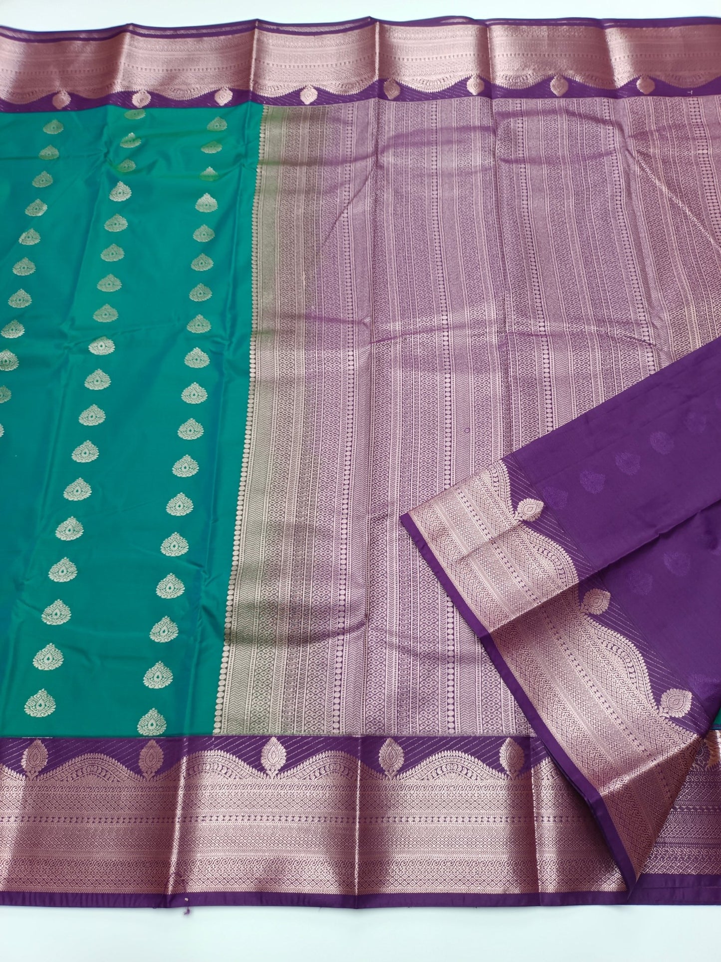 KANCHIPURAM SEMI SILK SAREE - B S CHANNABASAPPA & SONS