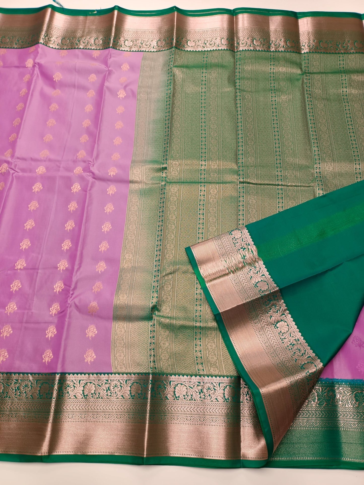 KANCHIPURAM SEMI SILK SAREE - B S CHANNABASAPPA & SONS