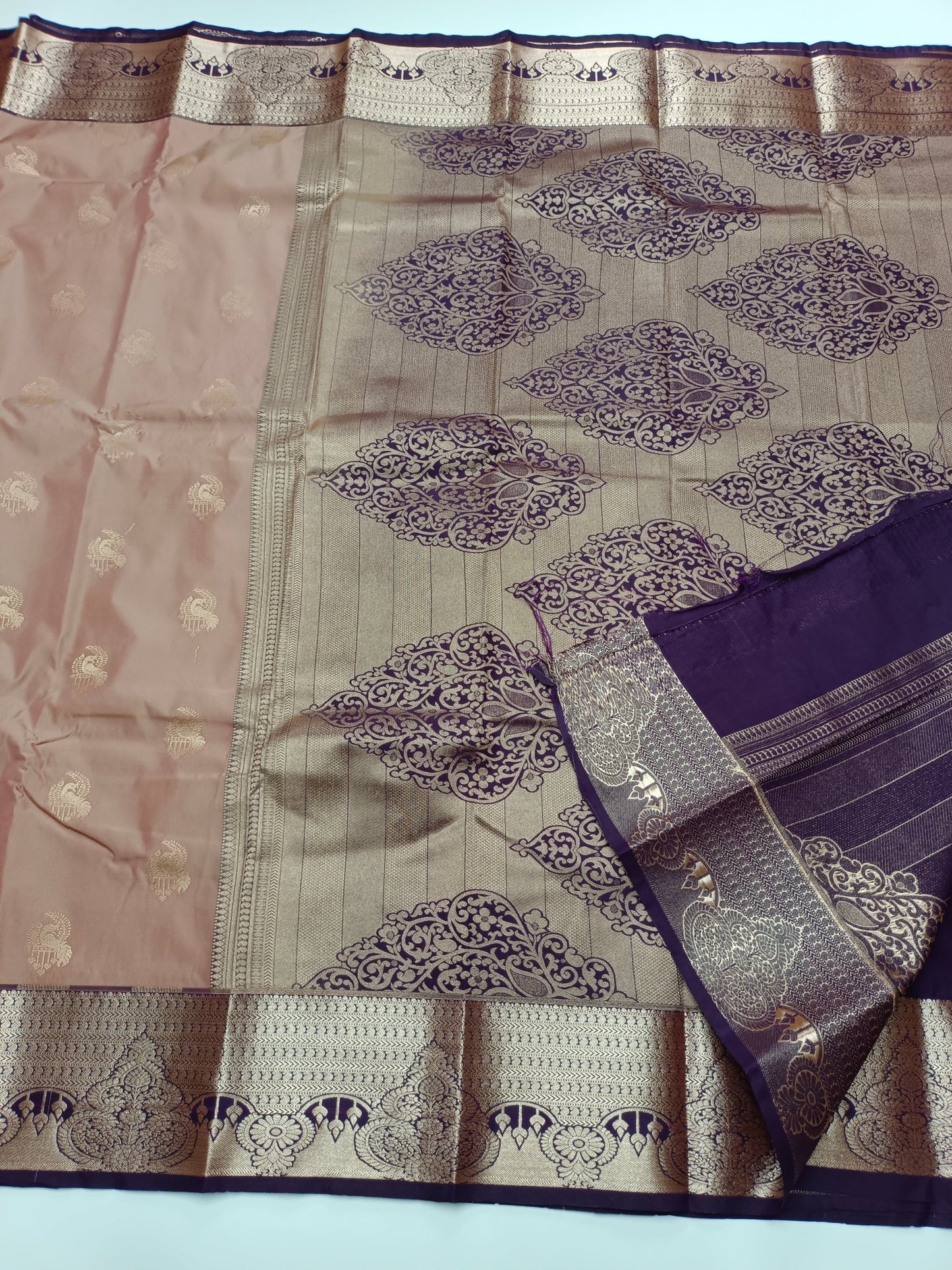 KANCHIPURAM SEMI SILK SAREE - B S CHANNABASAPPA & SONS
