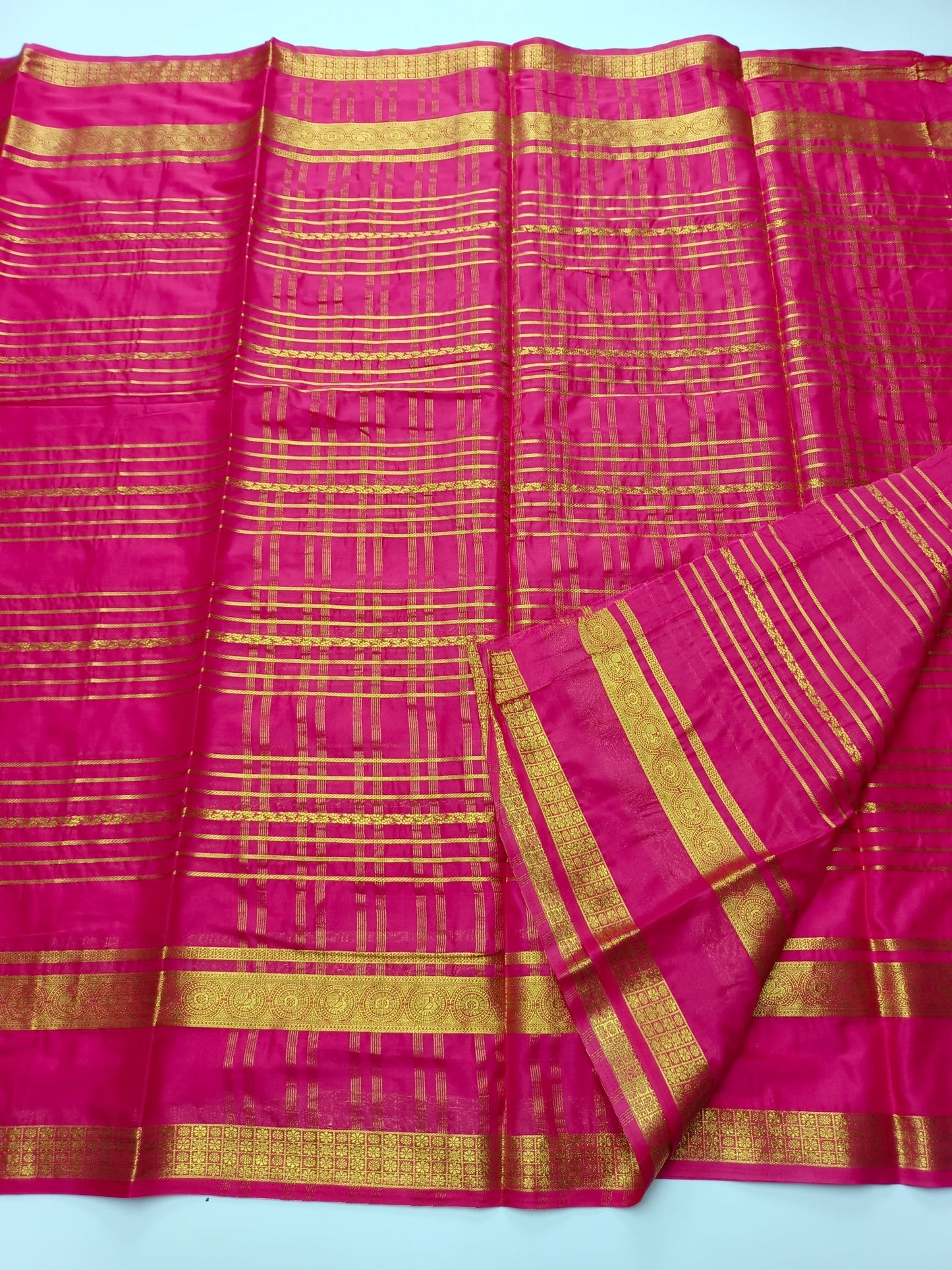 SEMI CREPE SILK SAREE - B S CHANNABASAPPA & SONS