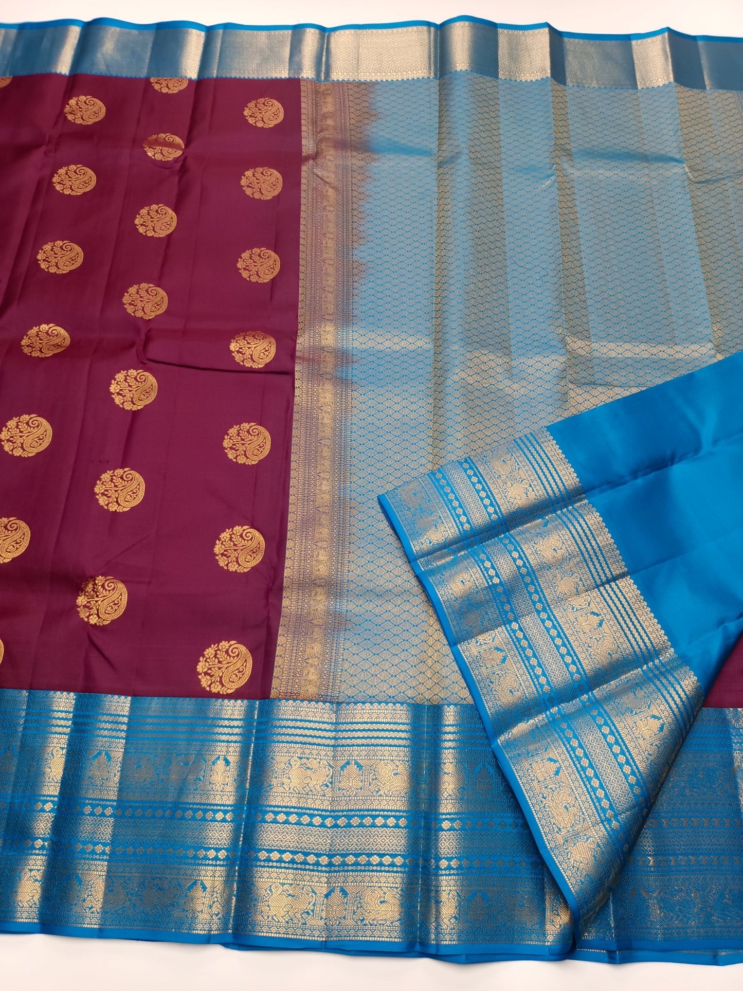 KANCHIPURAM PURE SILK SAREE - B S CHANNABASAPPA & SONS