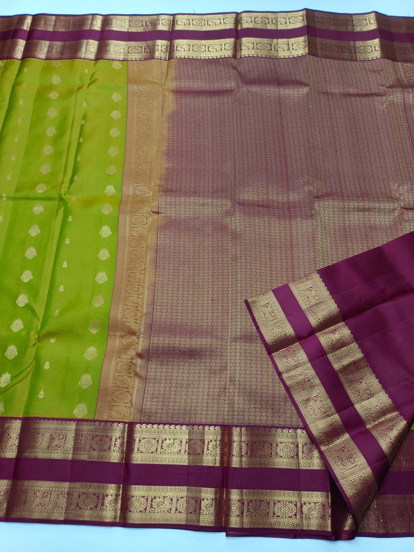 KANCHIPURAM PURE SILK SAREE - B S CHANNABASAPPA & SONS