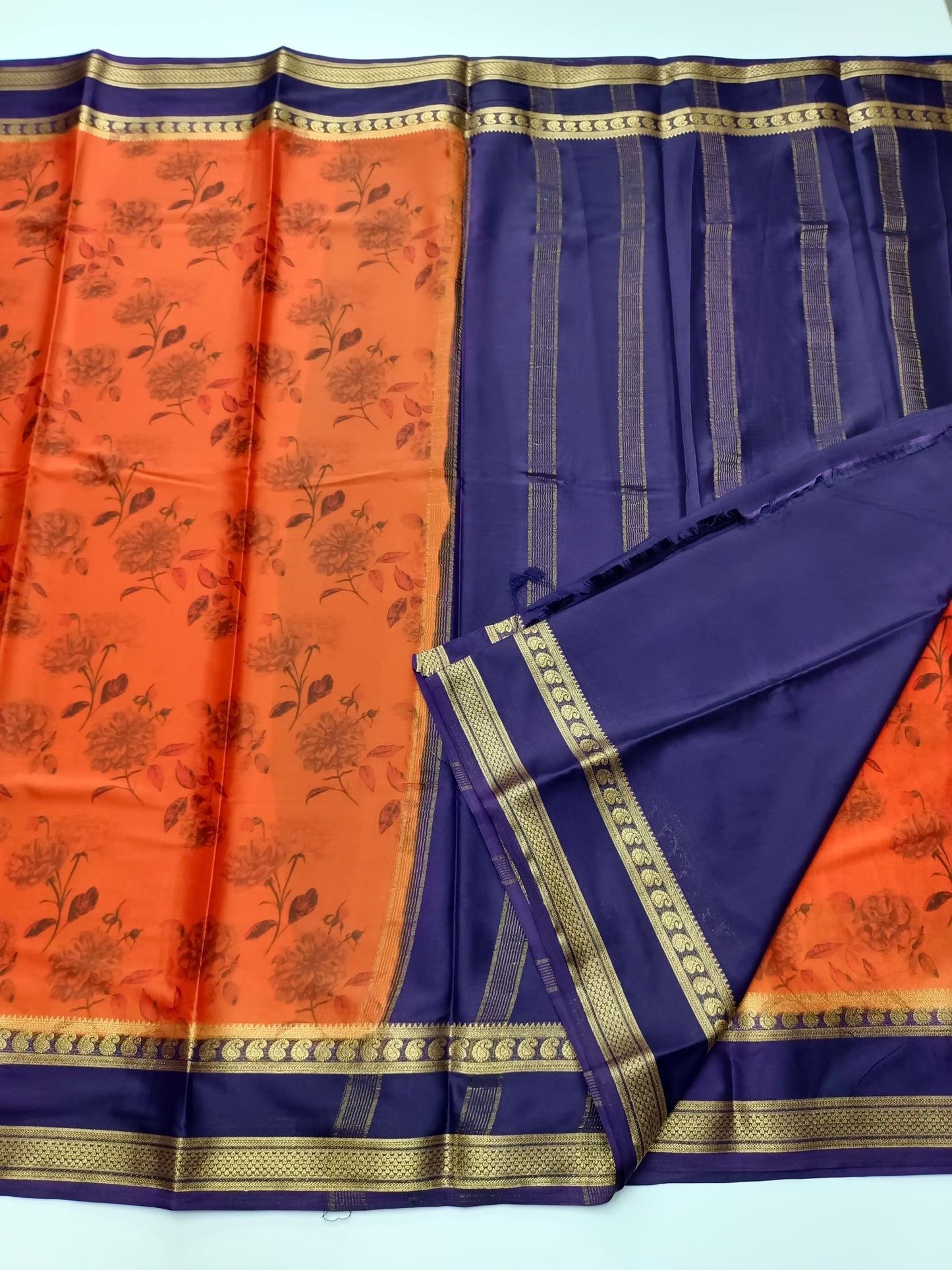 FANCY SOFT SILK SAREE (SPECIAL 20% DISCOUNT) - B S CHANNABASAPPA & SONS