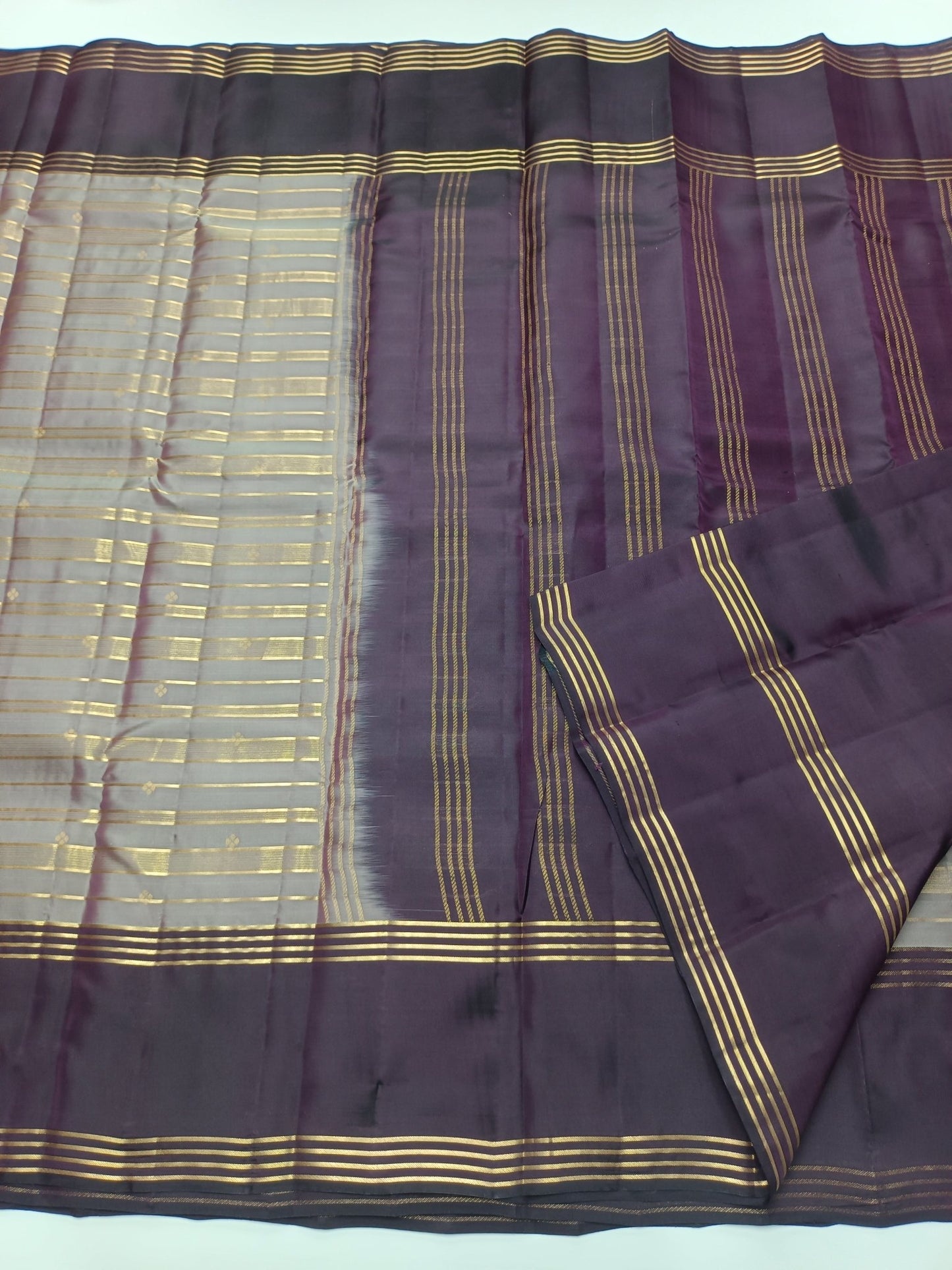 KANCHIPURAM SEMI SILK SAREE - B S CHANNABASAPPA & SONS