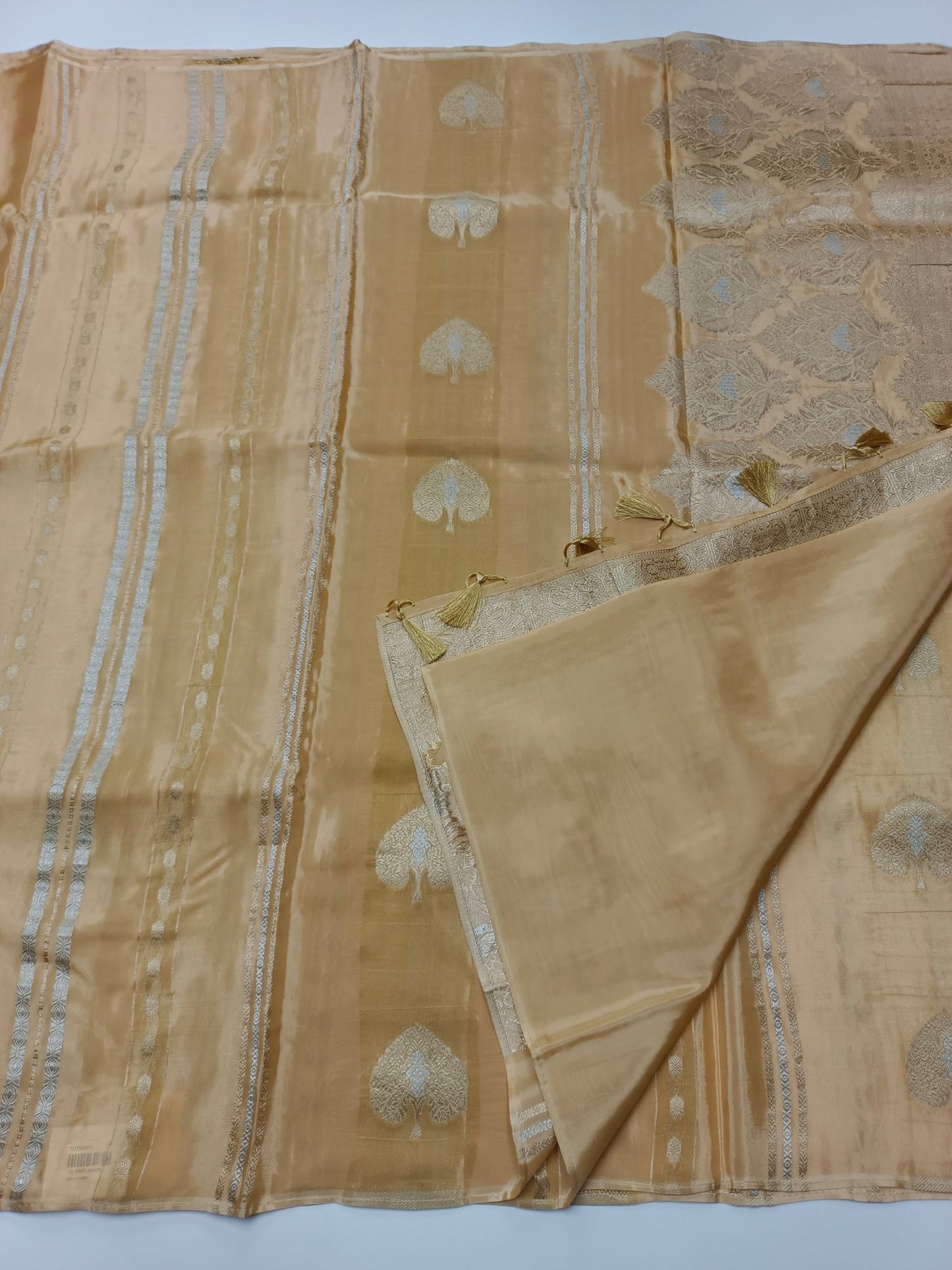 LILAC BLENDED CREPE SILK SAREE - B S CHANNABASAPPA & SONS