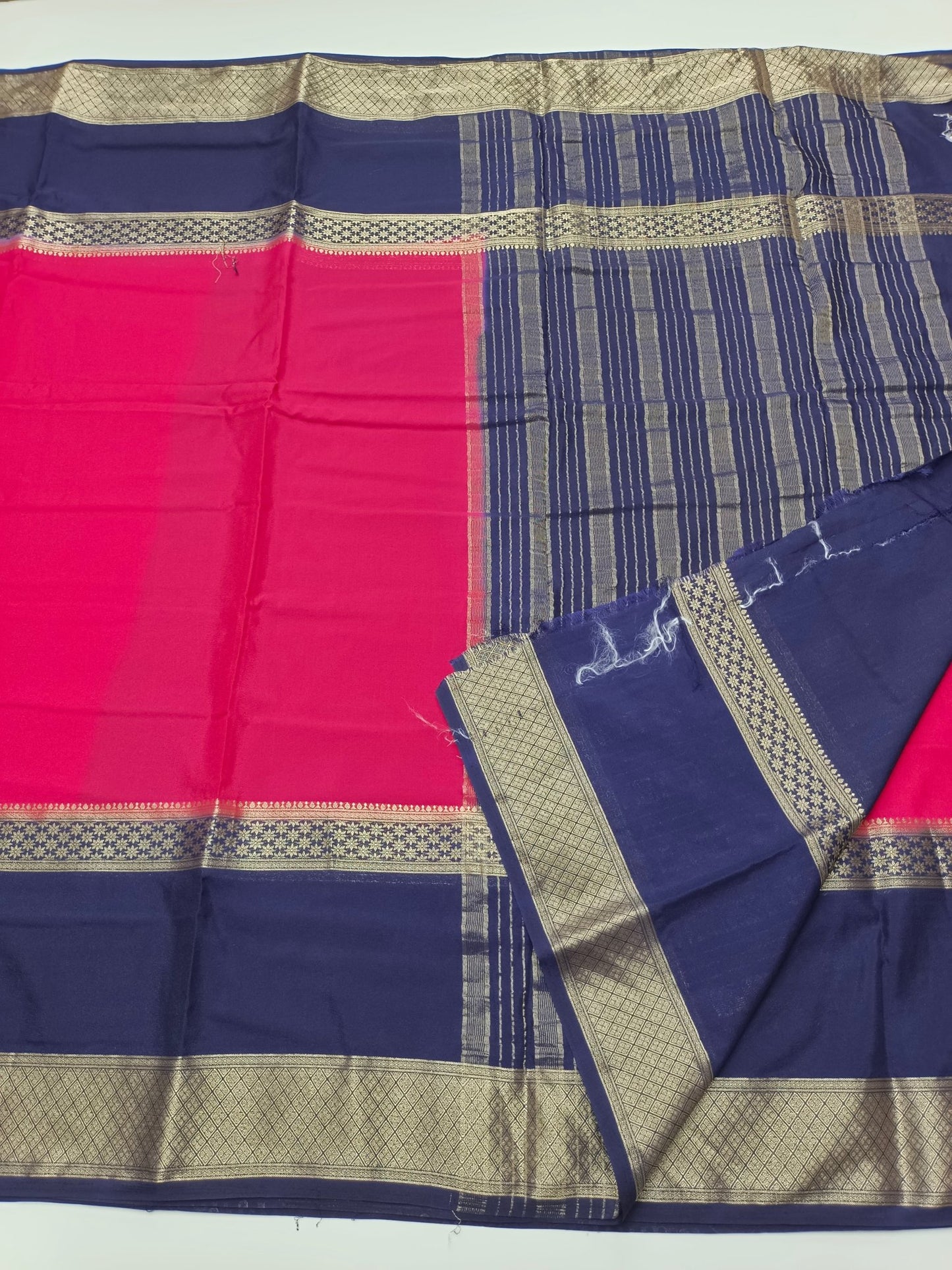 SEMI CREPE SILK SAREE - B S CHANNABASAPPA & SONS