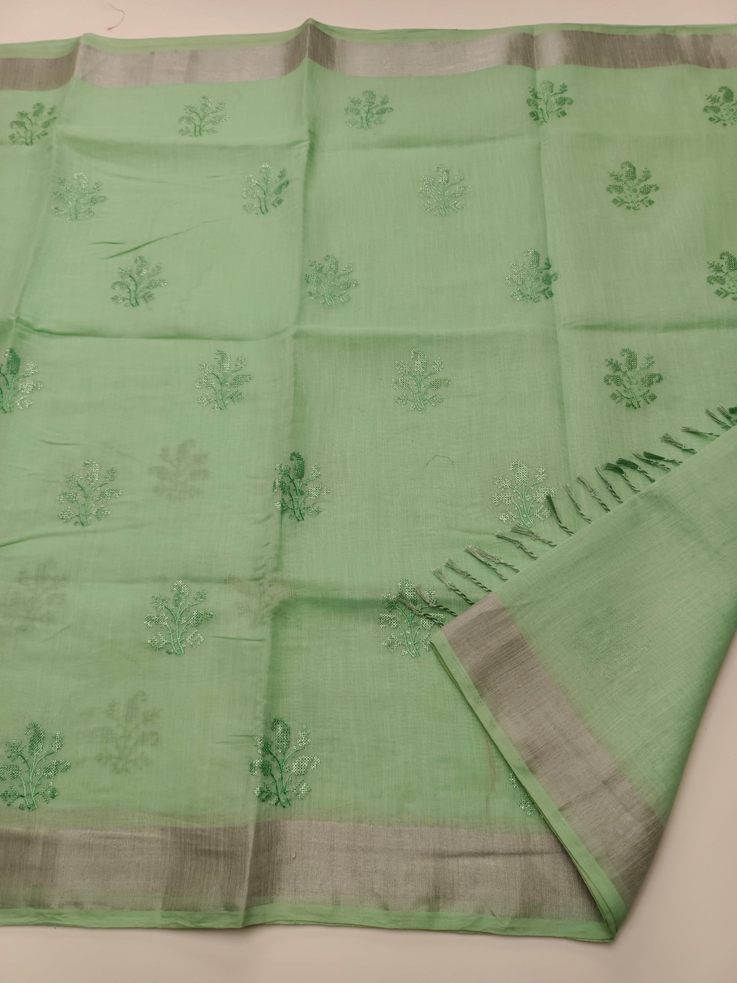 FANCY COTTON SAREE - B S CHANNABASAPPA & SONS