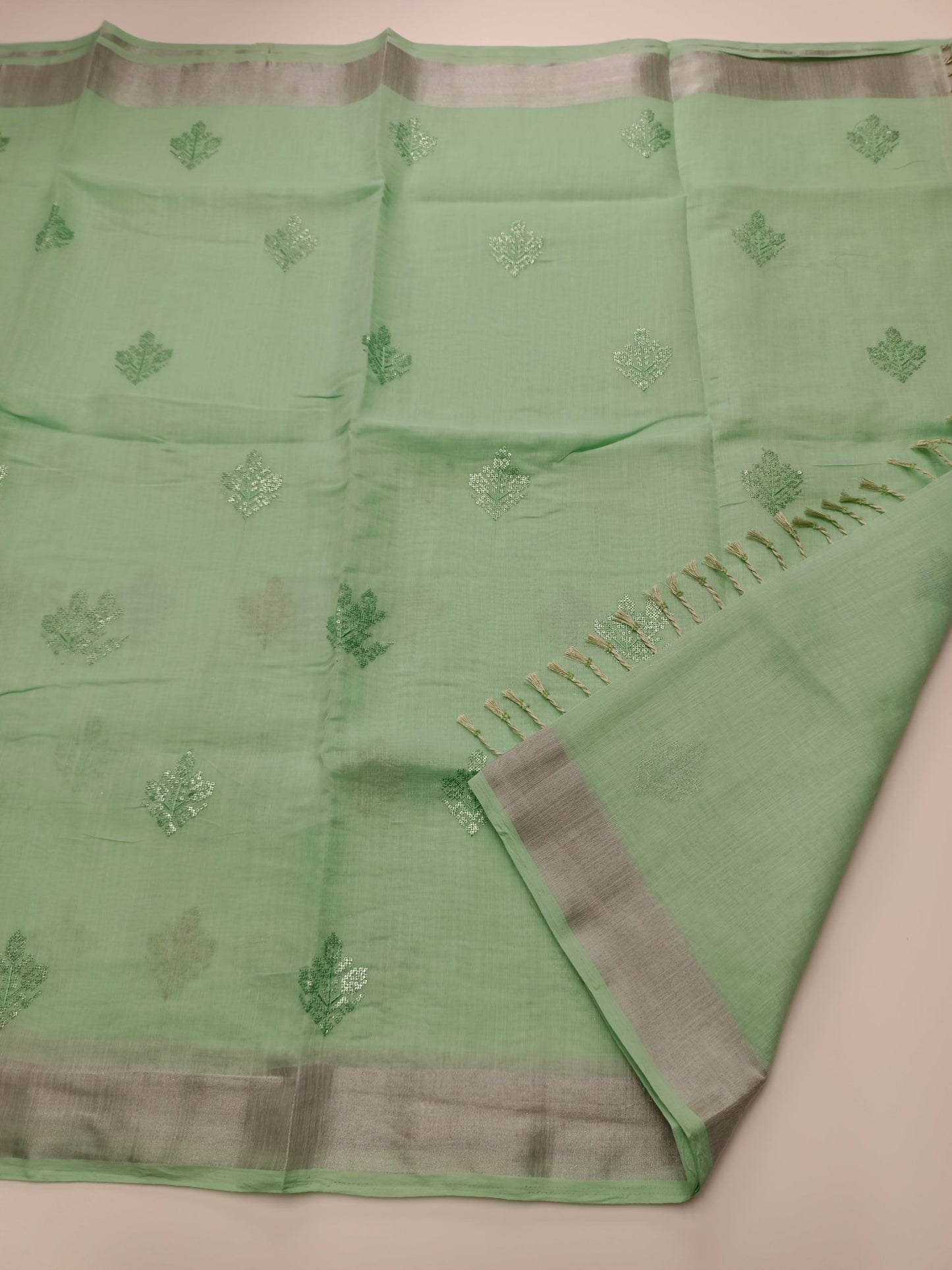 FANCY COTTON SAREE - B S CHANNABASAPPA & SONS