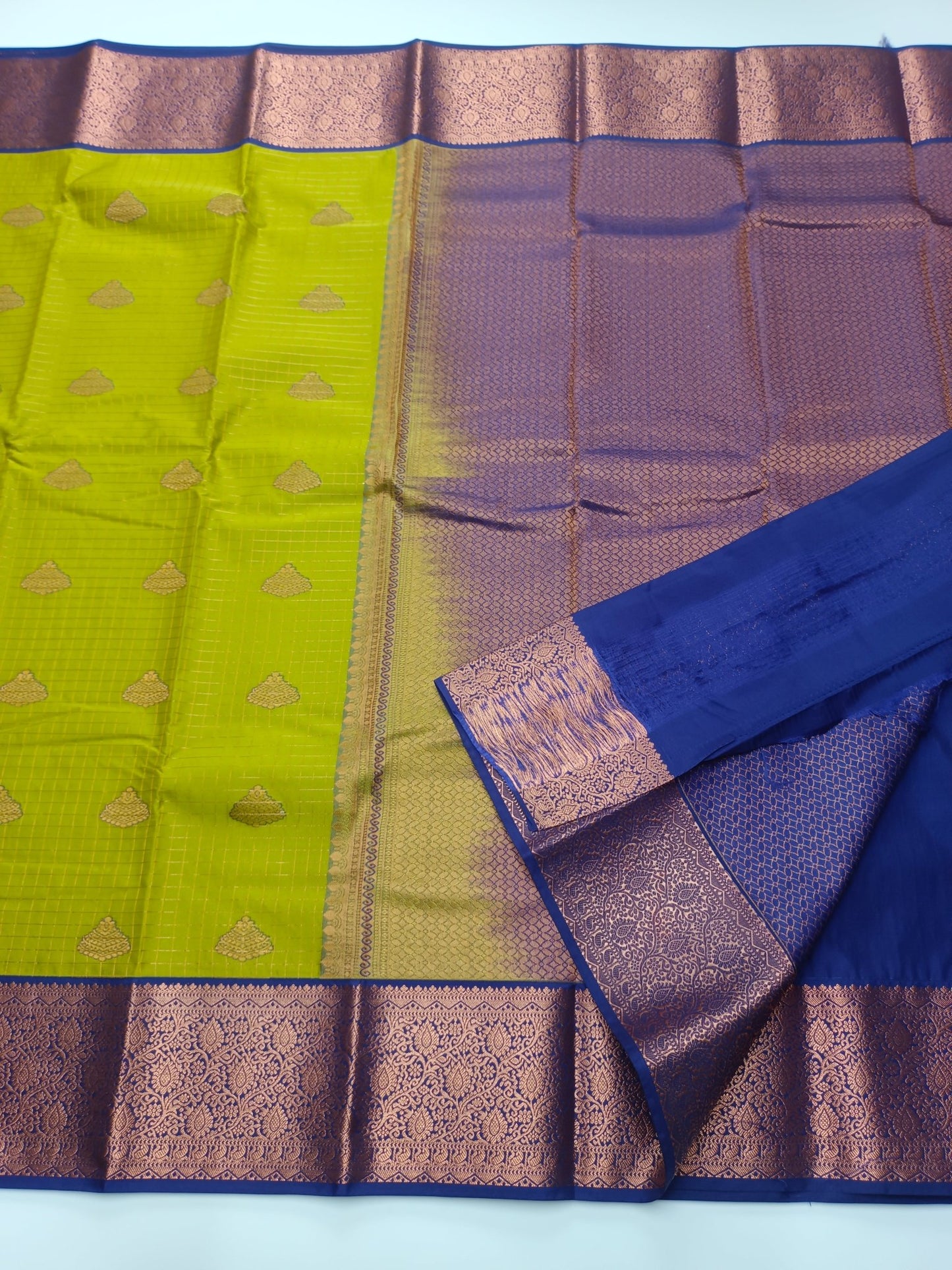 KANCHIPURAM SEMI SILK SAREE - B S CHANNABASAPPA & SONS