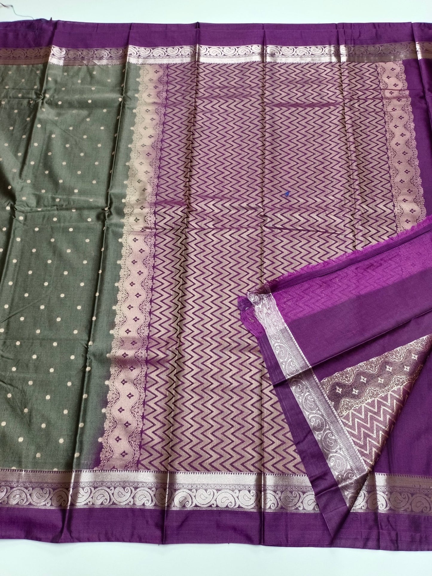 FANCY COTTON SILK SAREE - B S CHANNABASAPPA & SONS