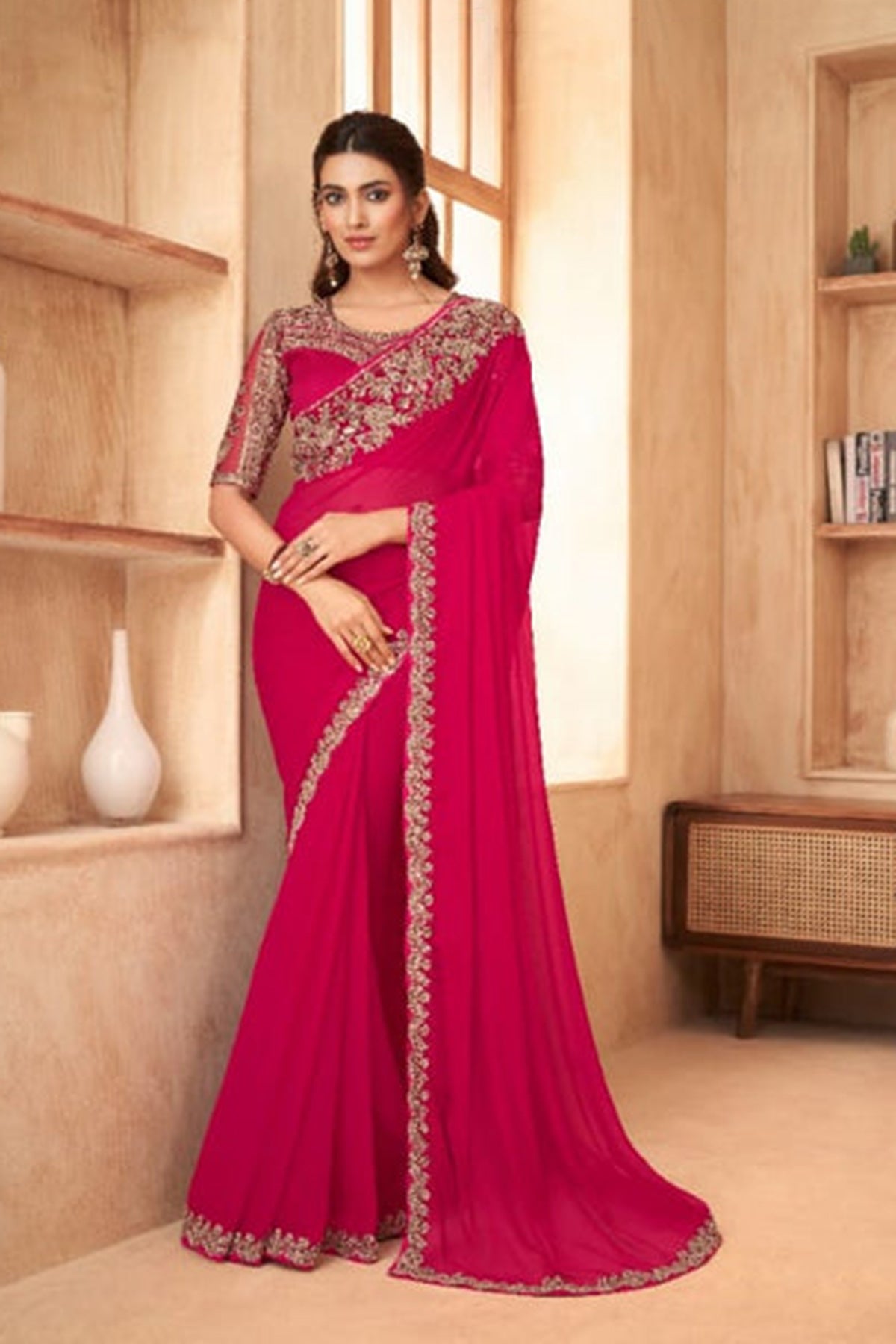 FANCY PARTYWEAR SAREE - B S CHANNABASAPPA & SONS