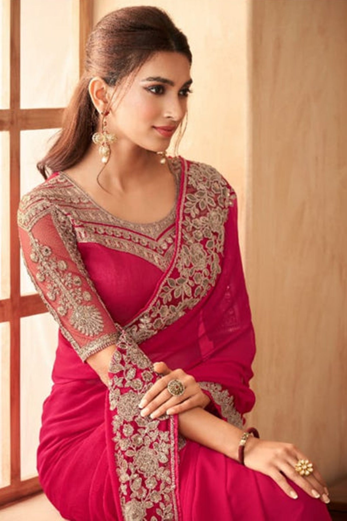 FANCY PARTYWEAR SAREE - B S CHANNABASAPPA & SONS