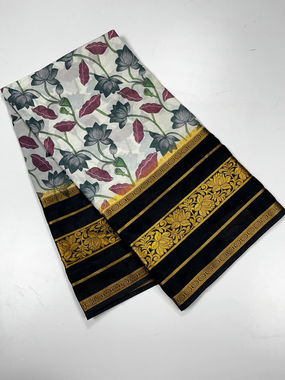 FANCY CREPE SAREE - B S CHANNABASAPPA & SONS