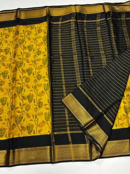 FANCY CREPE SAREE - B S CHANNABASAPPA & SONS