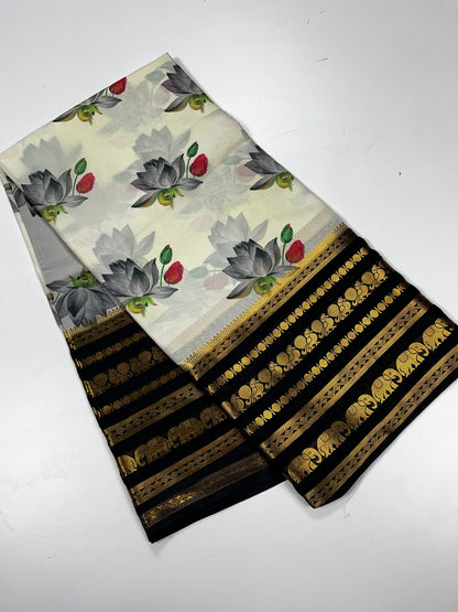 FANCY CREPE SAREE - B S CHANNABASAPPA & SONS