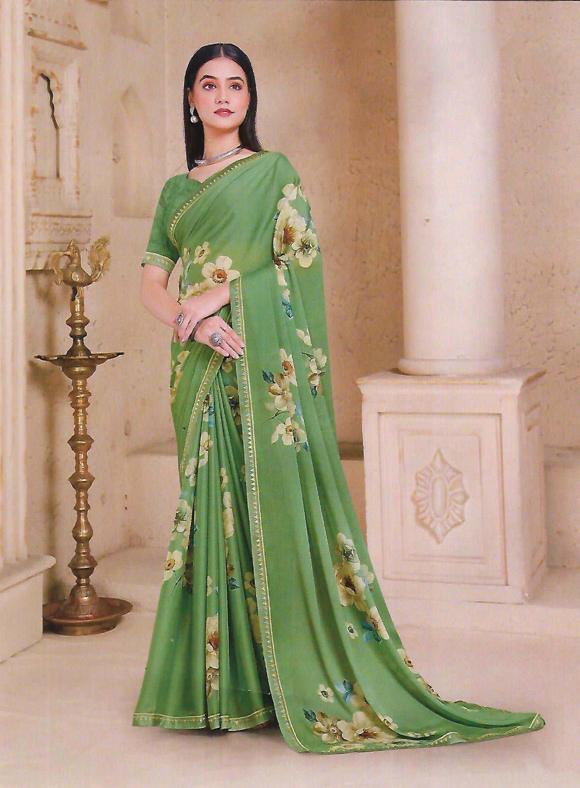 FANCY SYNTHETIC SAREE - B S CHANNABASAPPA & SONS