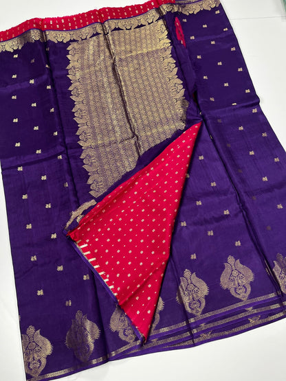 FANCY SEMI CREPE SILK SAREES - B S CHANNABASAPPA & SONS