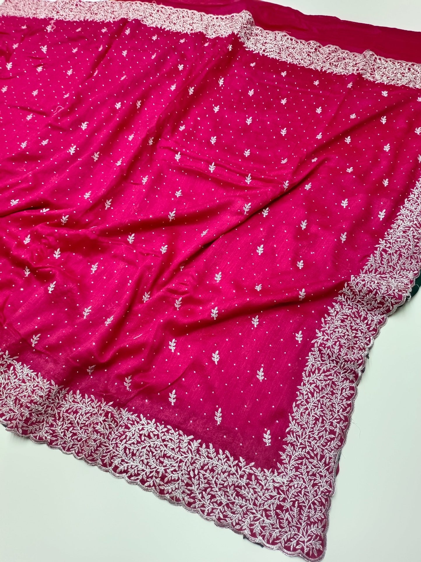 FANCY EMBROIDERY WORK SAREE - B S CHANNABASAPPA & SONS