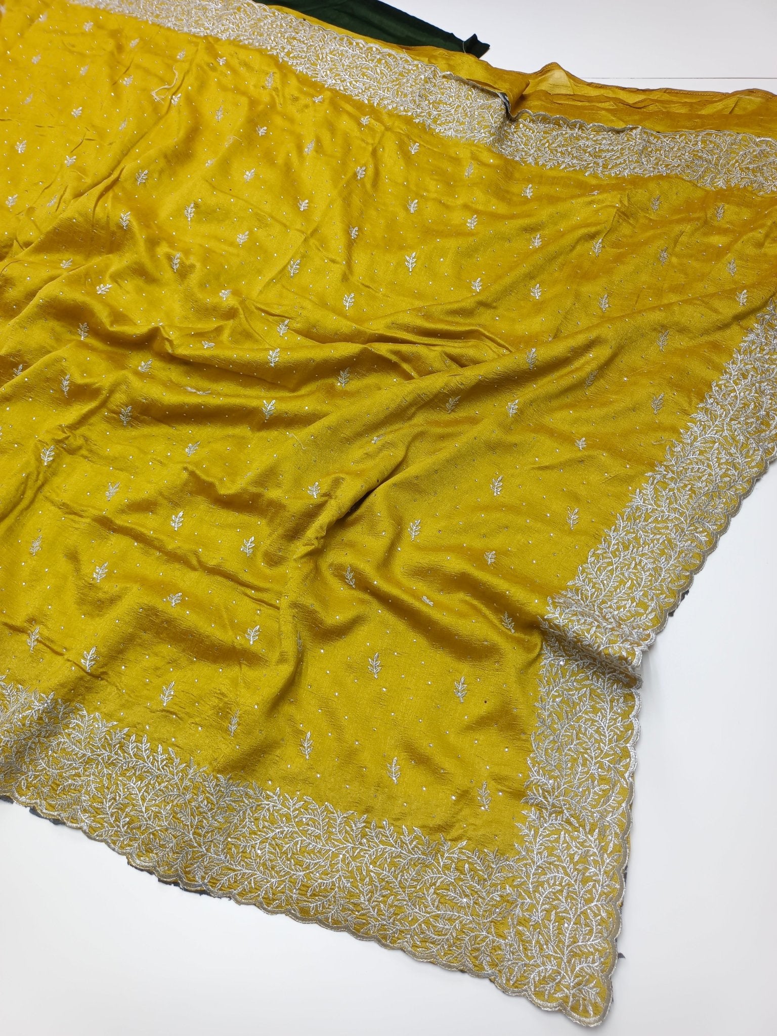 FANCY EMBROIDERY WORK SAREE - B S CHANNABASAPPA & SONS