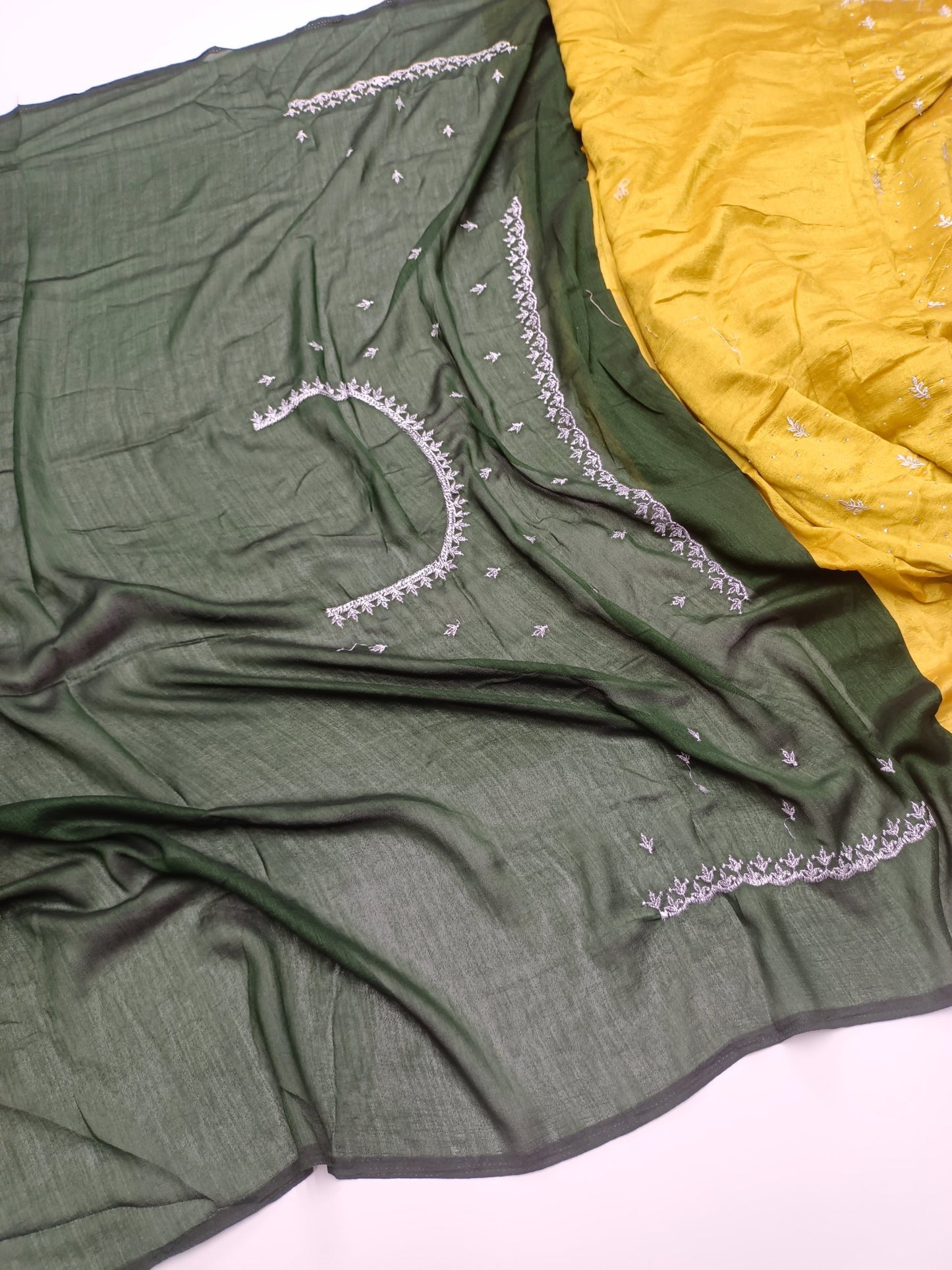 FANCY EMBROIDERY WORK SAREE - B S CHANNABASAPPA & SONS