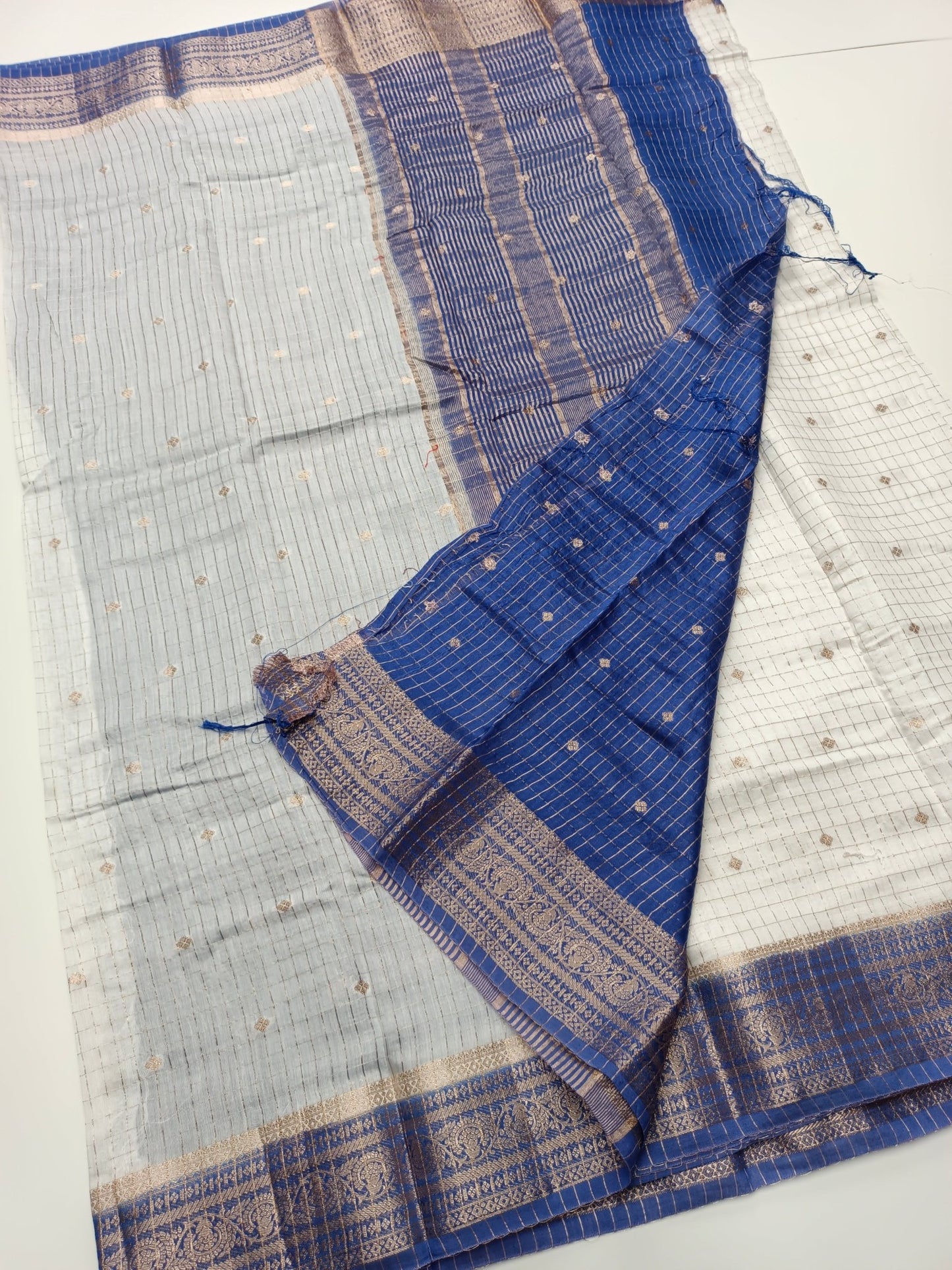 FANCY CHANDERI COTTON SAREE - B S CHANNABASAPPA & SONS
