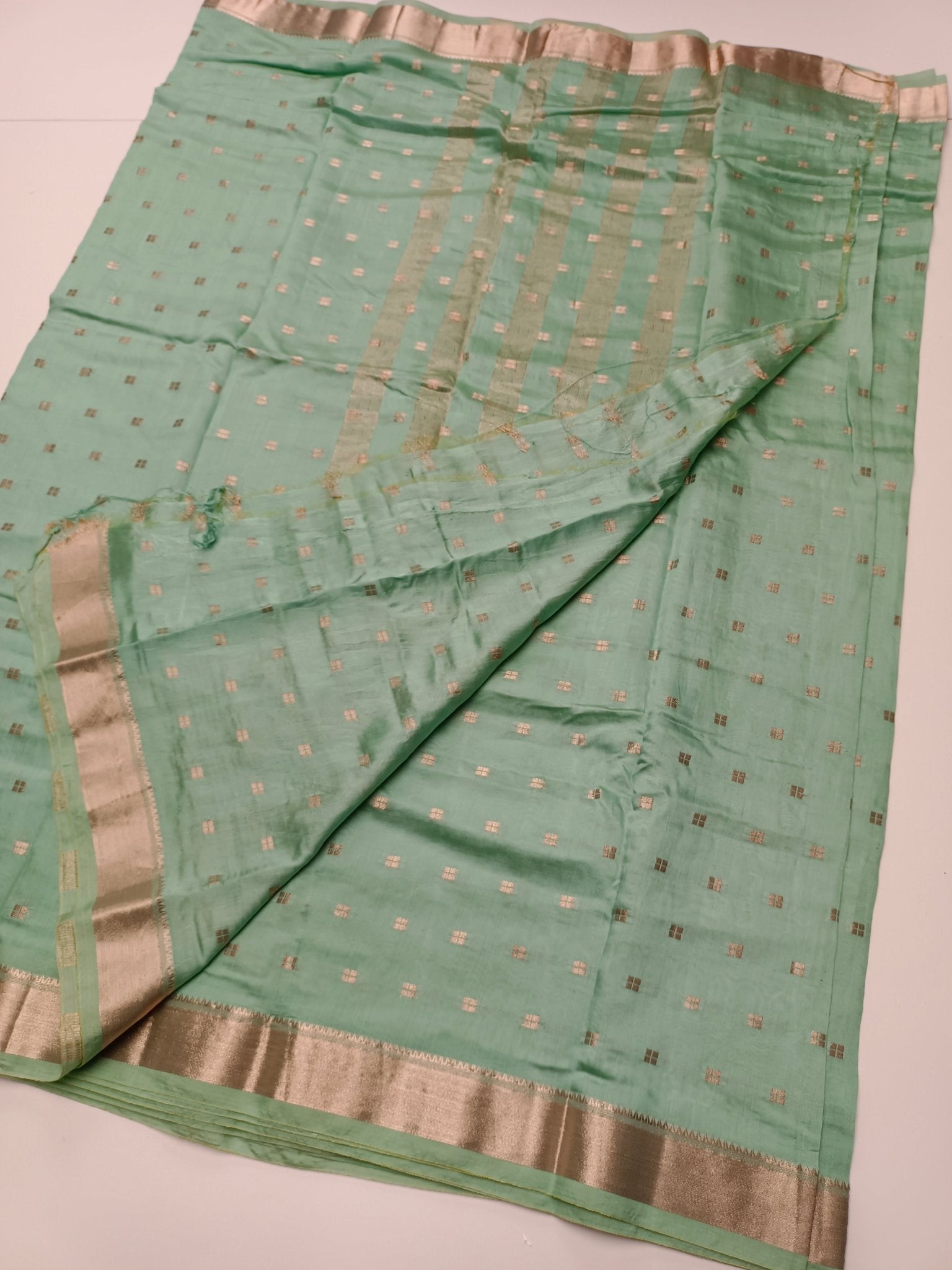 FANCY CHANDERI COTTON SAREE - B S CHANNABASAPPA & SONS